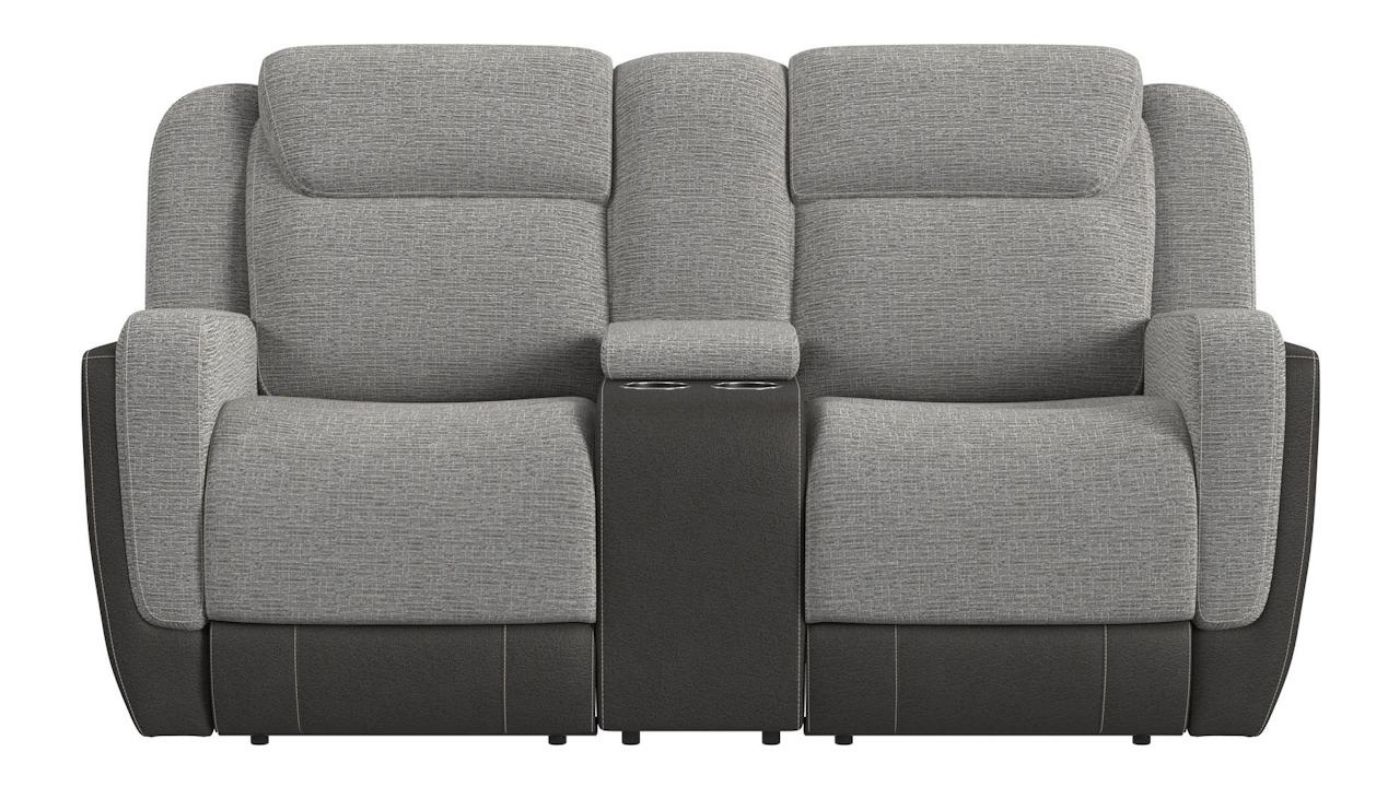 Picture of Hornet Glider Reclining Loveseat - Gray