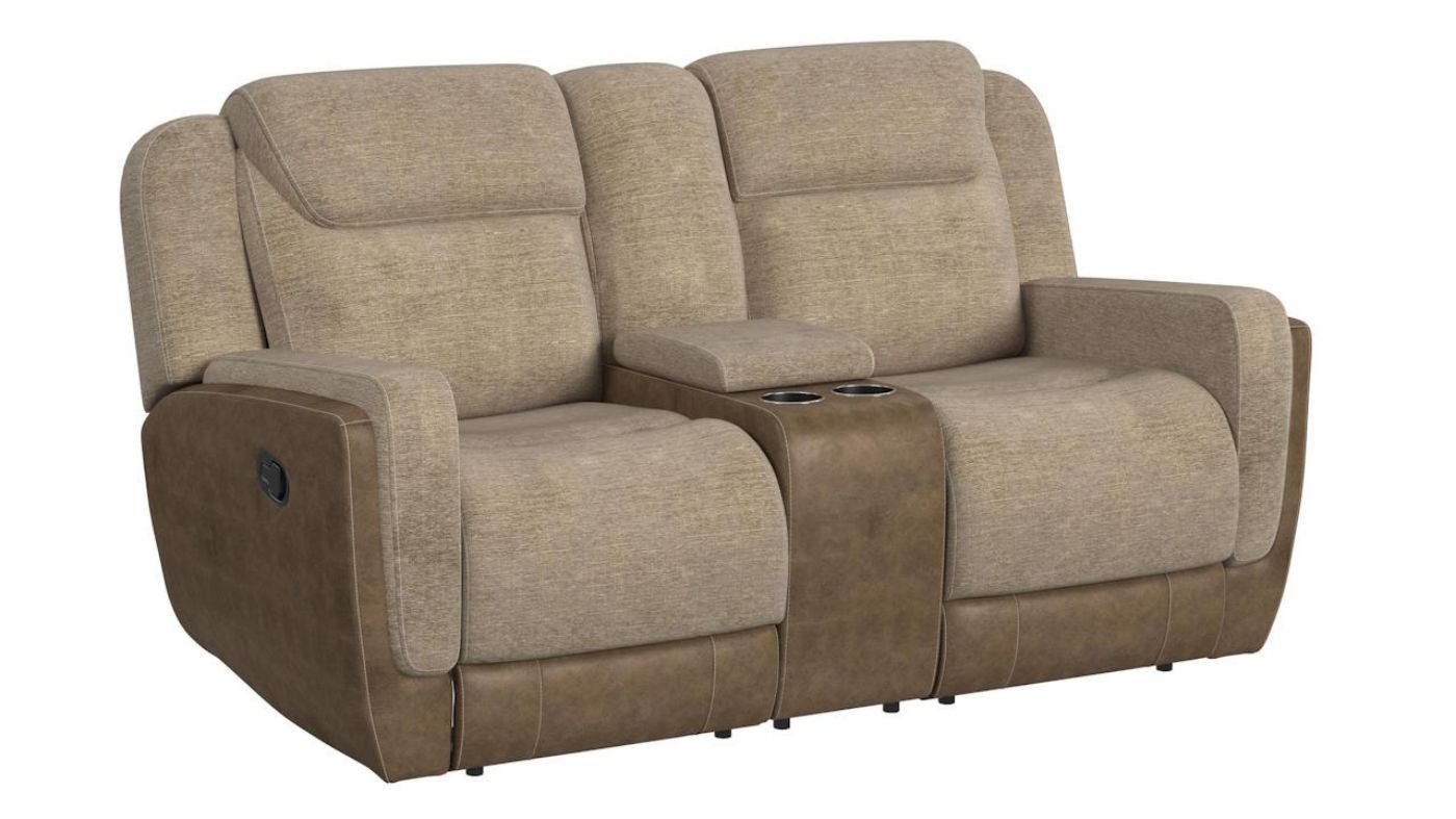 Picture of Hornet Glider Reclining Loveseat - Beige