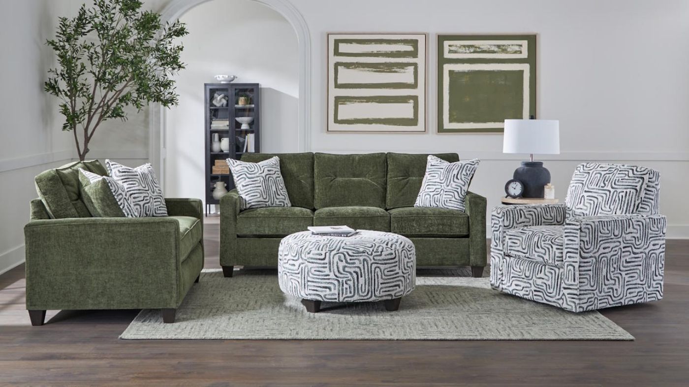 Picture of Braves 3-Piece Sofa Set - Olive
