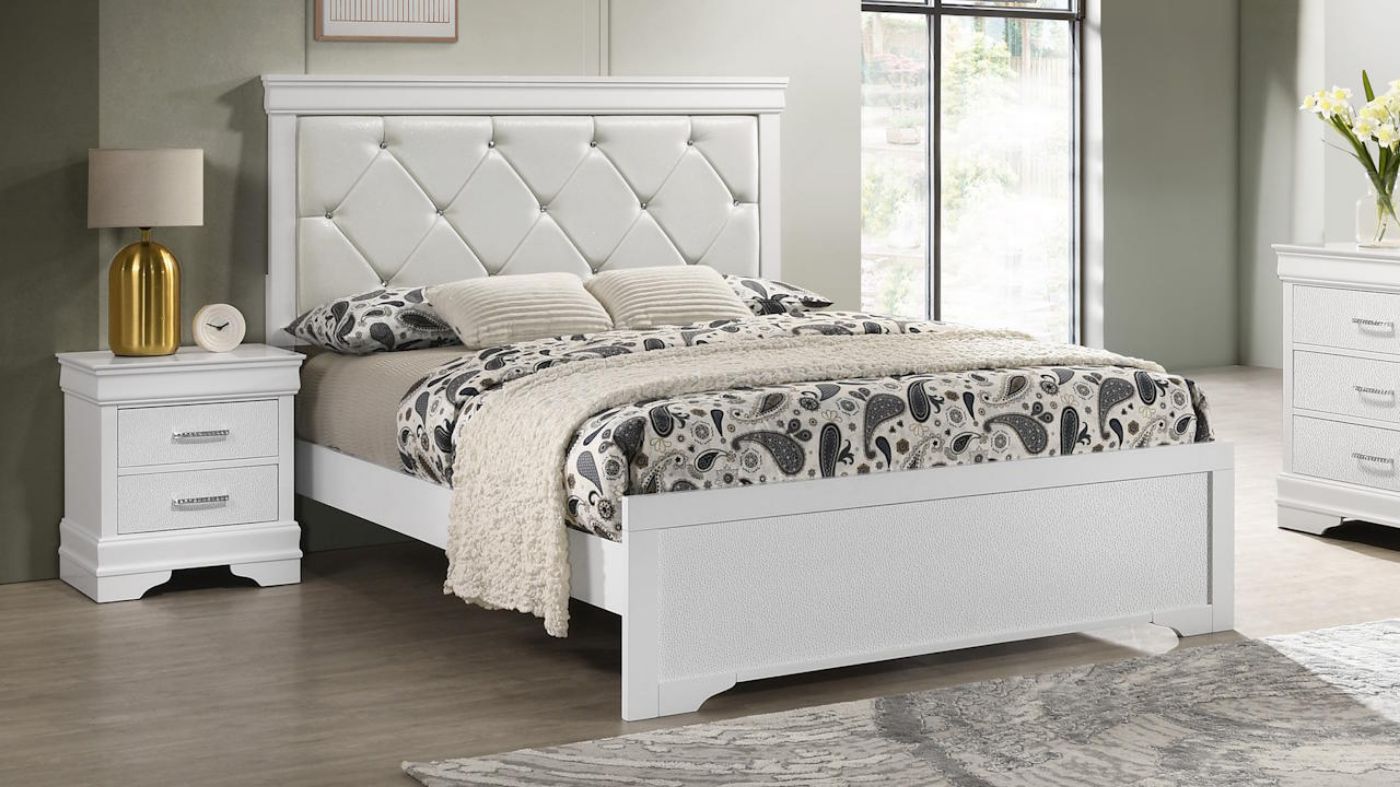 Picture of Amalia Queen Bed - White