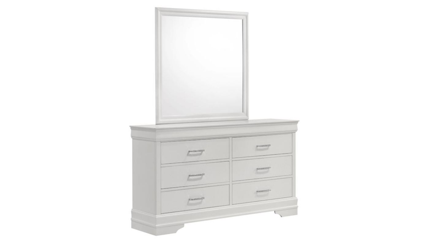 Picture of Amalia Dresser with Mirror - White