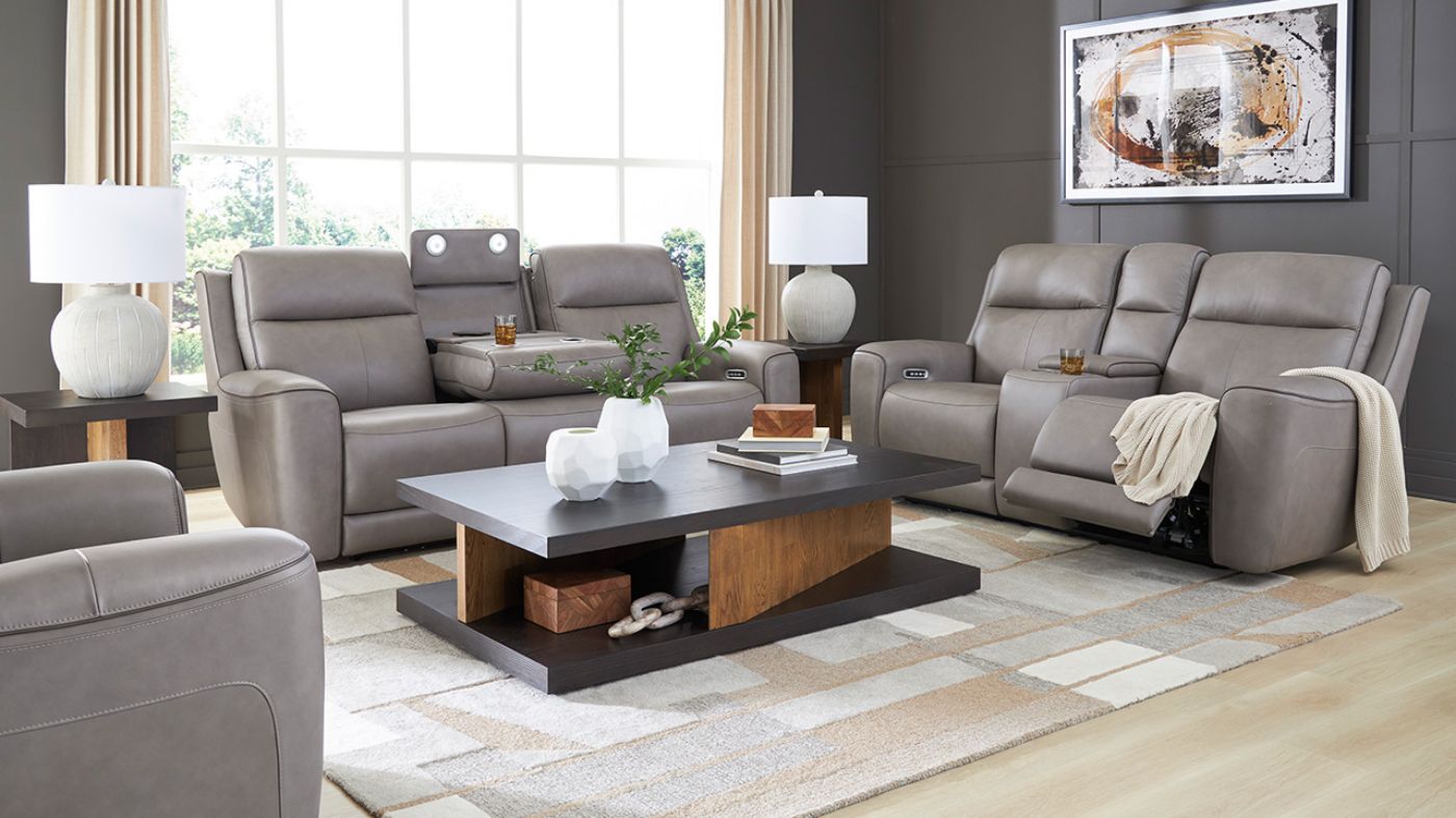 Picture of Comfort 3-Piece Power Sofa Set - Gray
