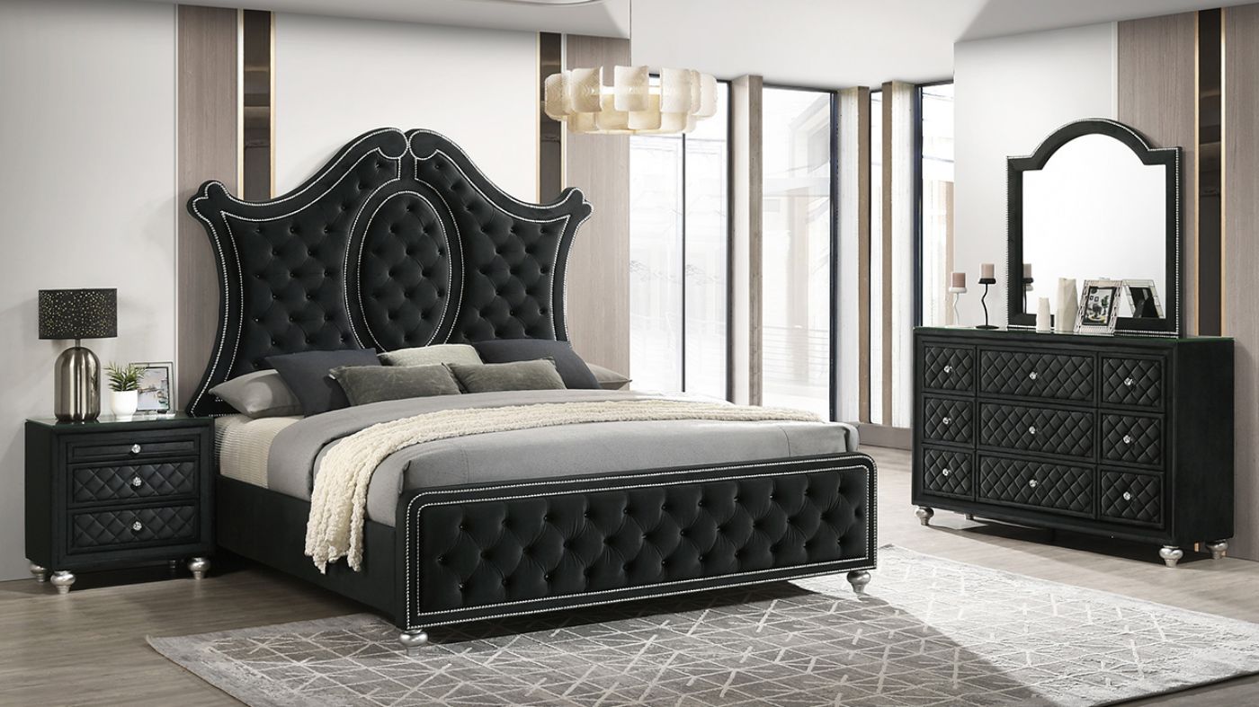 Picture of Cameo Queen Bed - Black