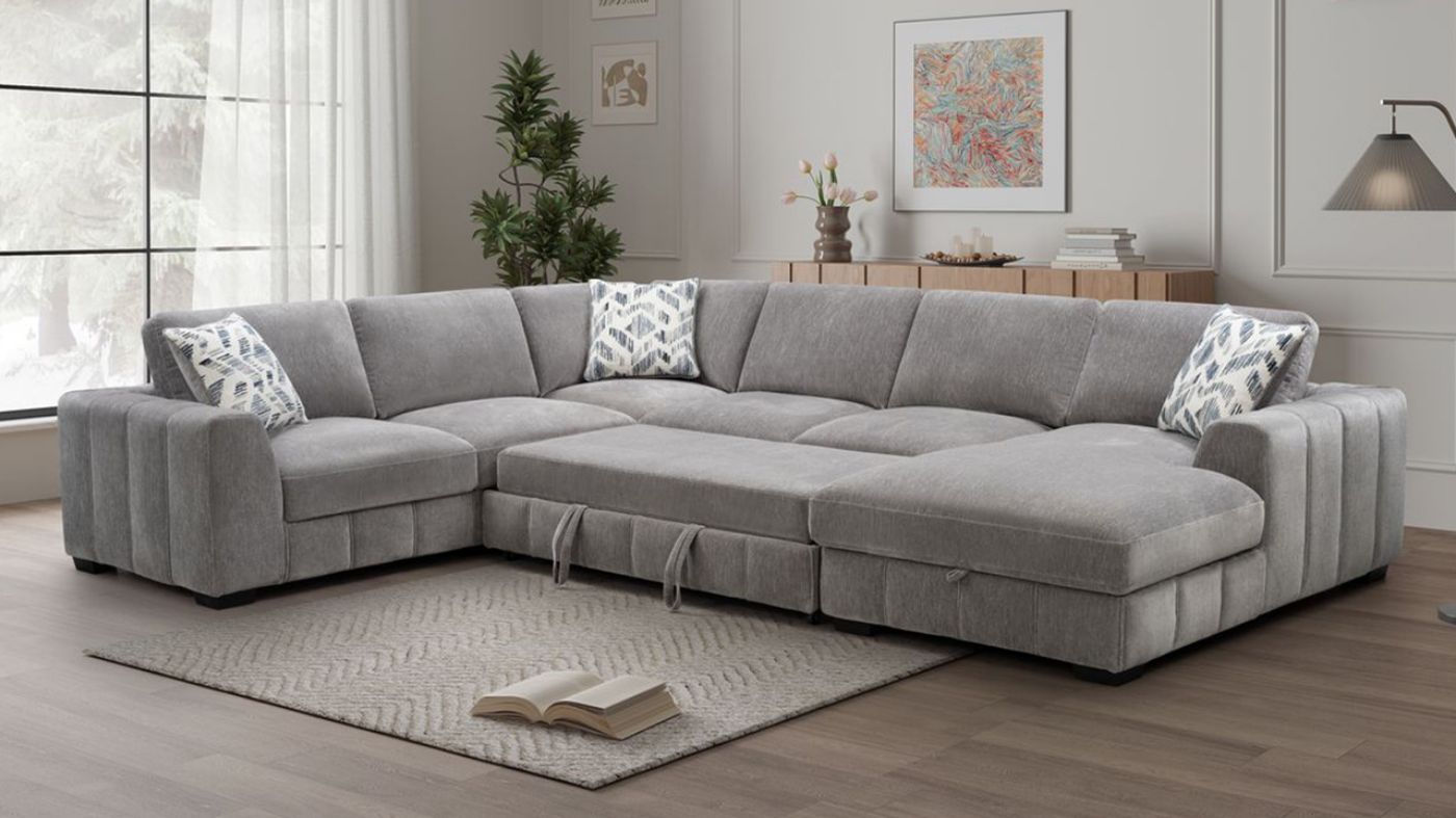 Picture of Sparkle 4-Piece Sectional - Gray