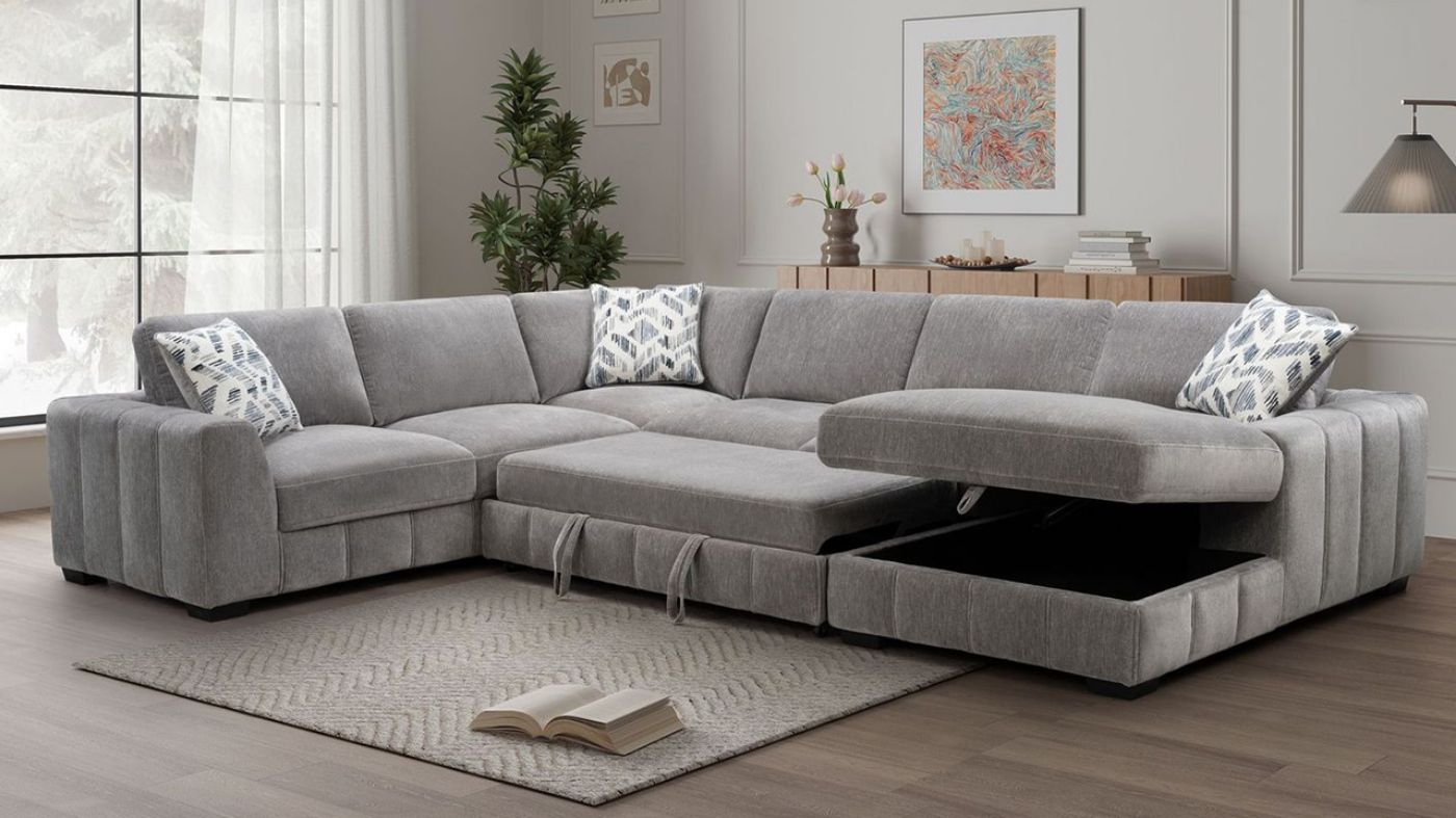 Picture of Sparkle 4-Piece Sectional - Gray