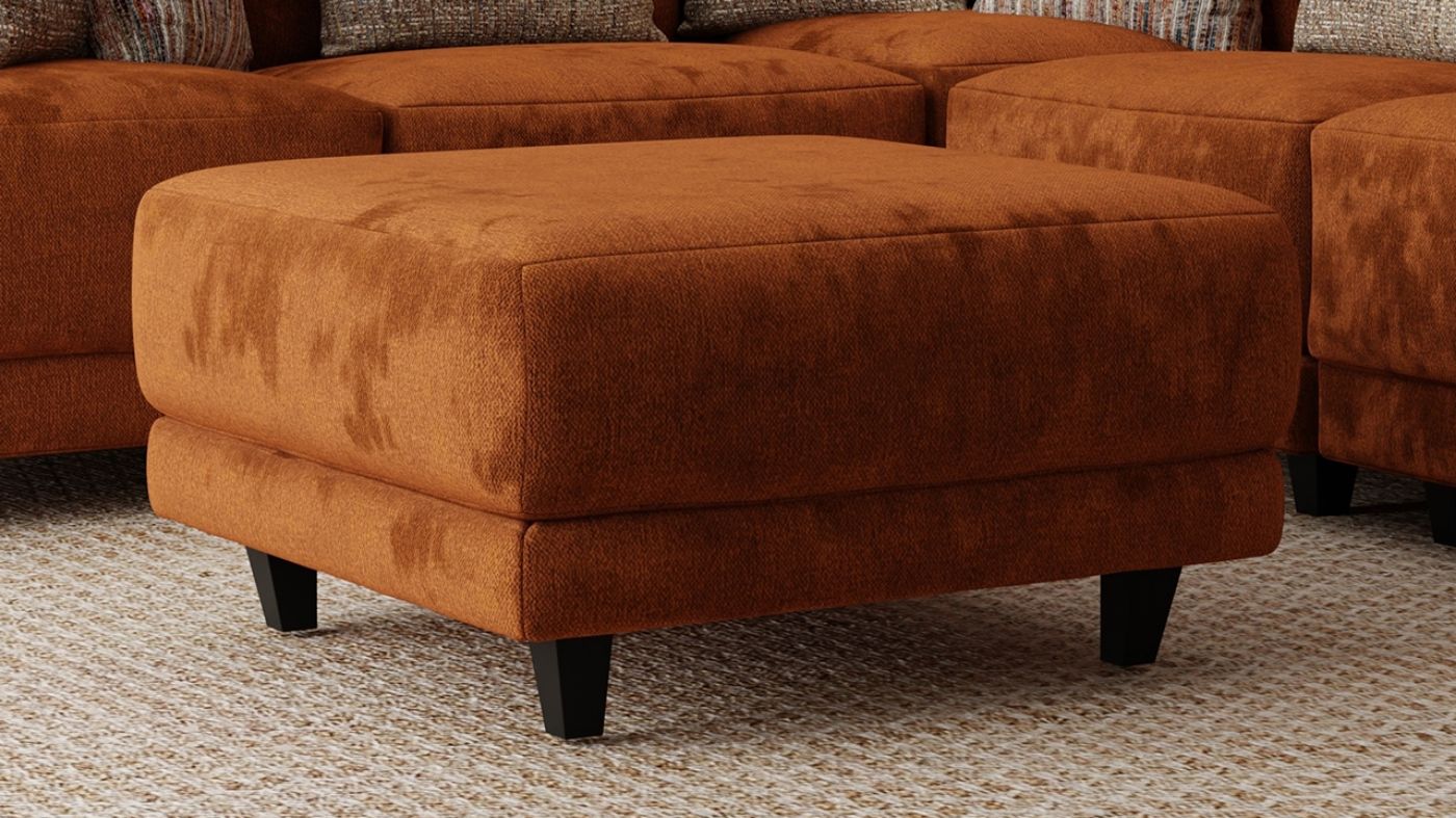 Picture of Breckenridge Ottoman - Brick