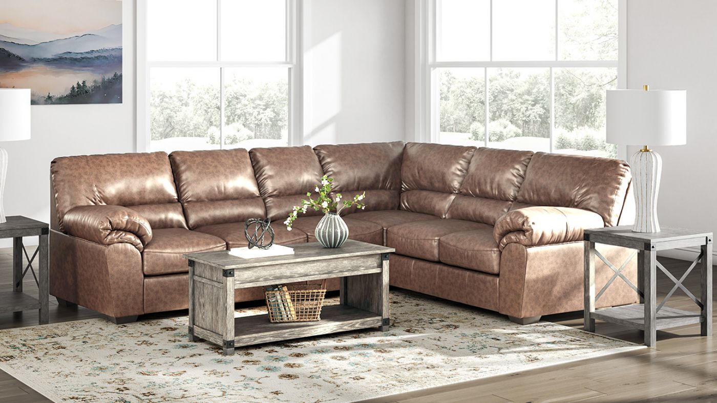 Picture of WillowBend 3-Piece Sectional - Caramel