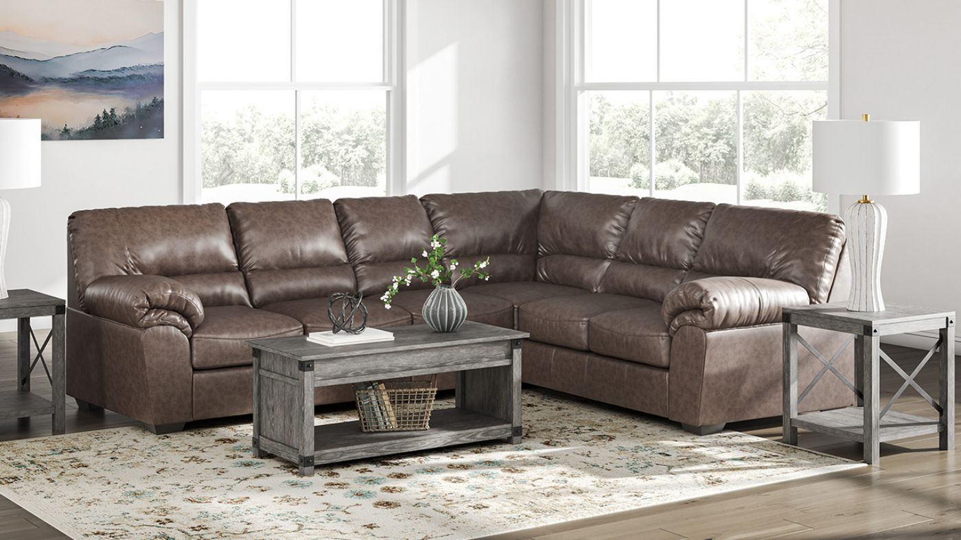 Picture of WillowBend 3-Piece Sectional - Brown