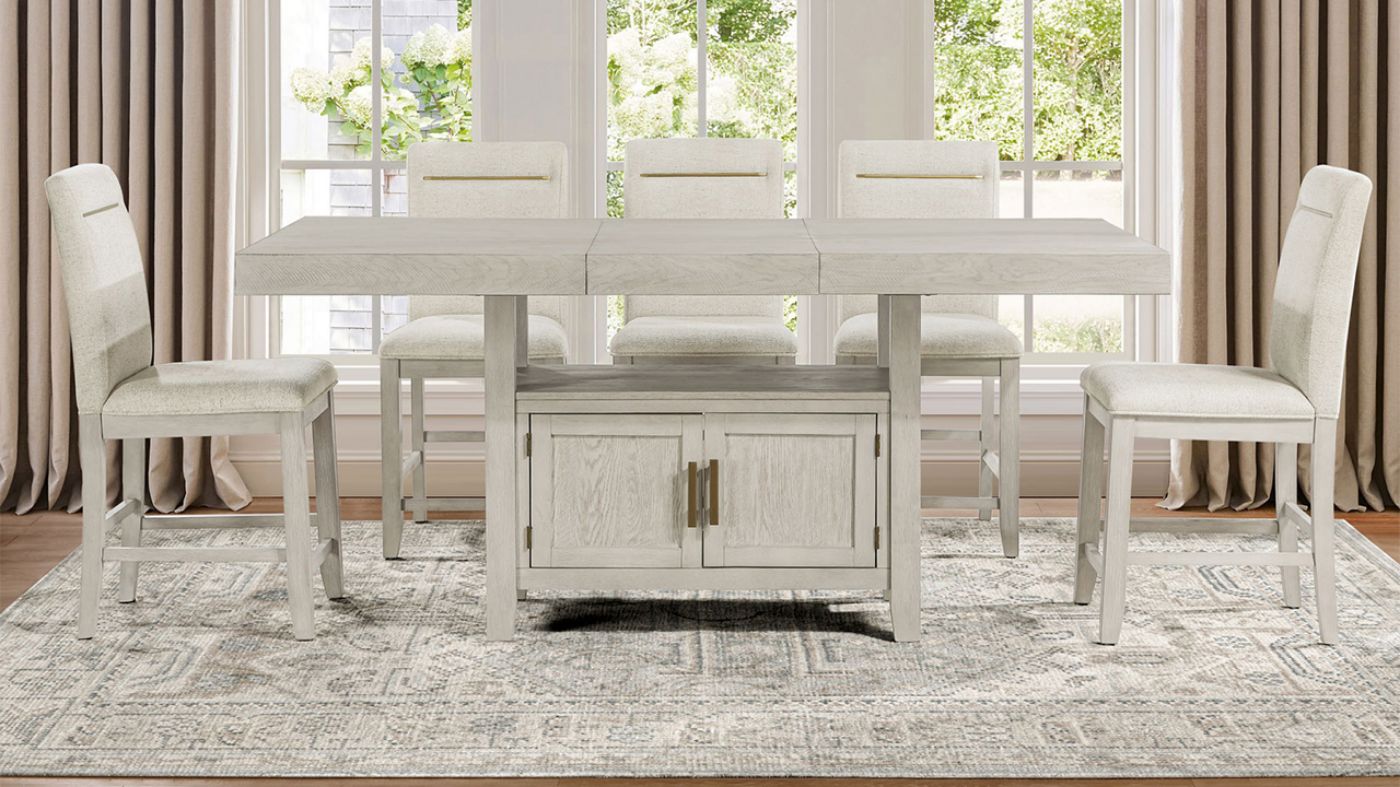 Picture of Garland 7-Piece Counter Height Dining Set - White