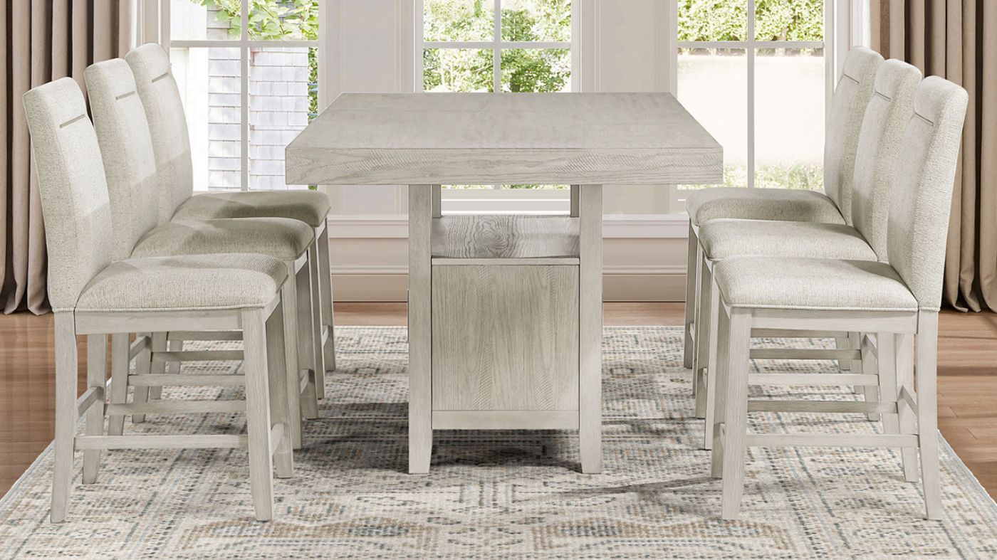Picture of Garland 7-Piece Counter Height Dining Set - White