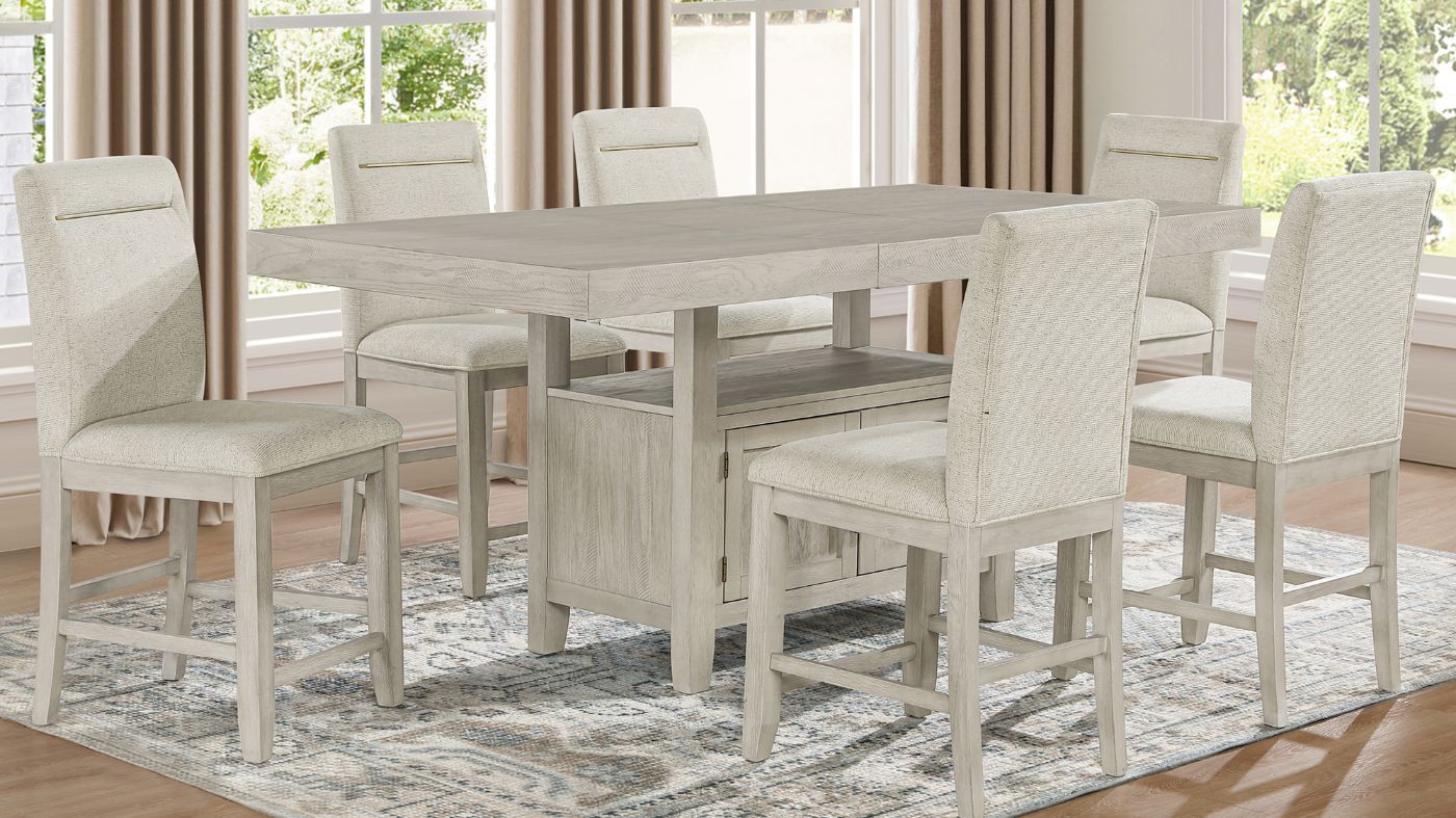 Picture of Garland 7-Piece Counter Height Dining Set - White