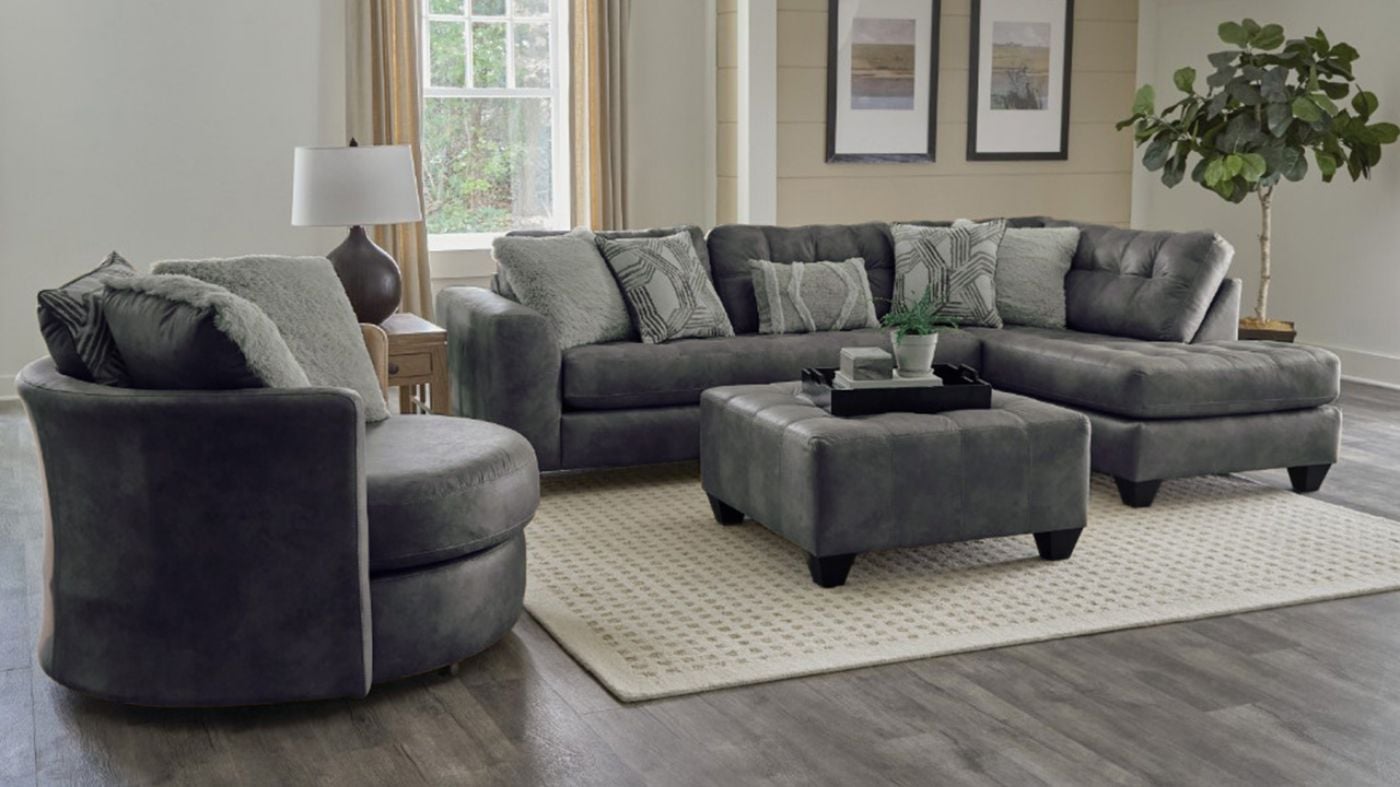 Picture of Crow Sectional - Gray