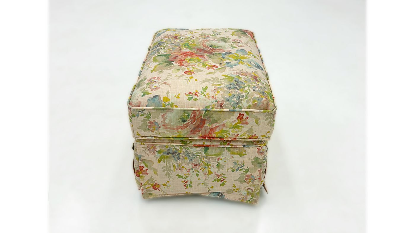 Picture of Macbeth Blush Ottoman - Multicolored
