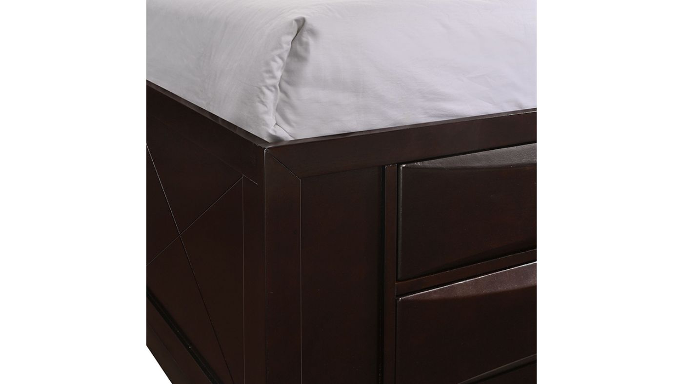 Picture of Emily King Storage Bed - Brown