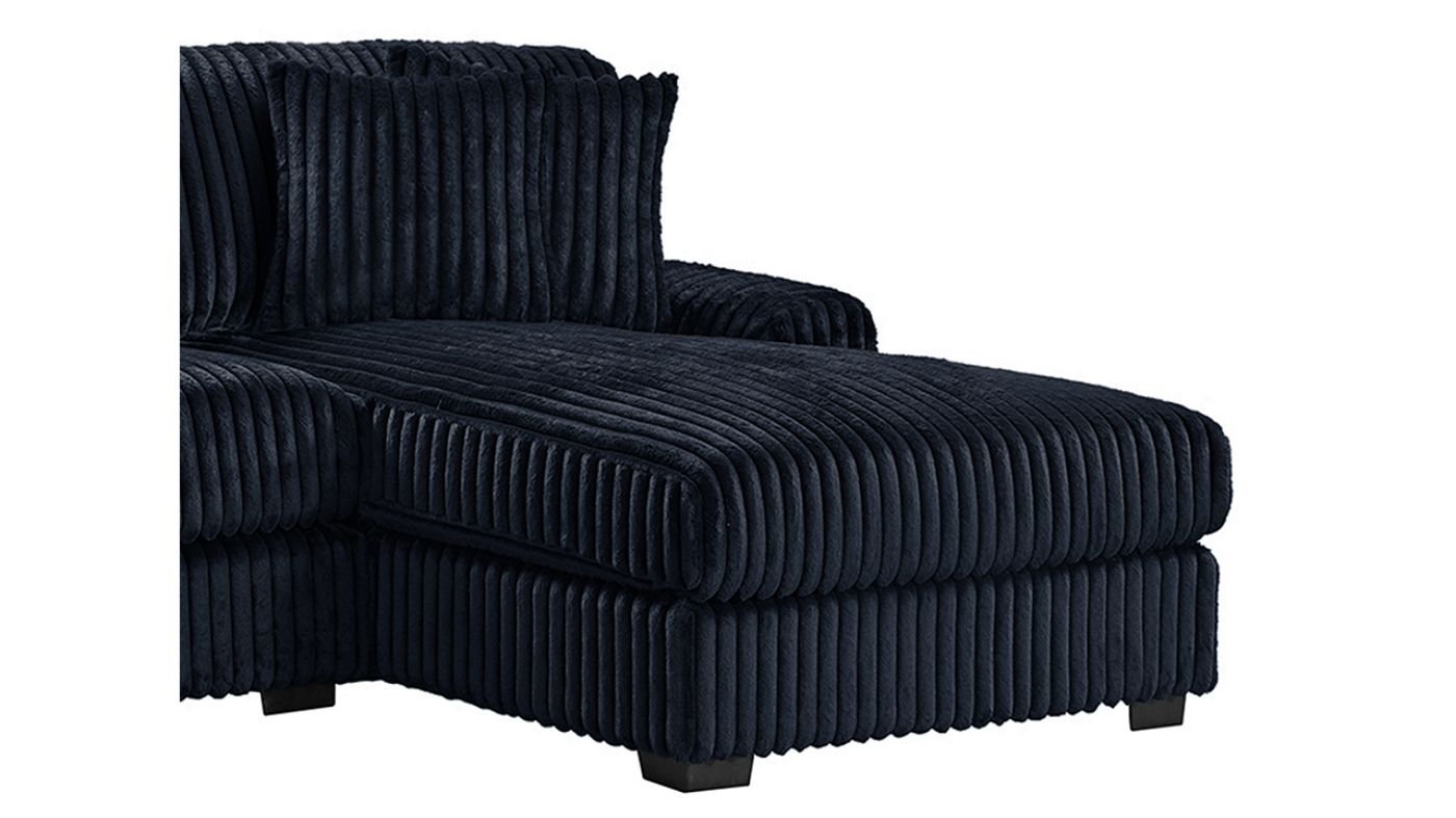 Picture of Nightfall 2-Piece Sofa Chaise - Black
