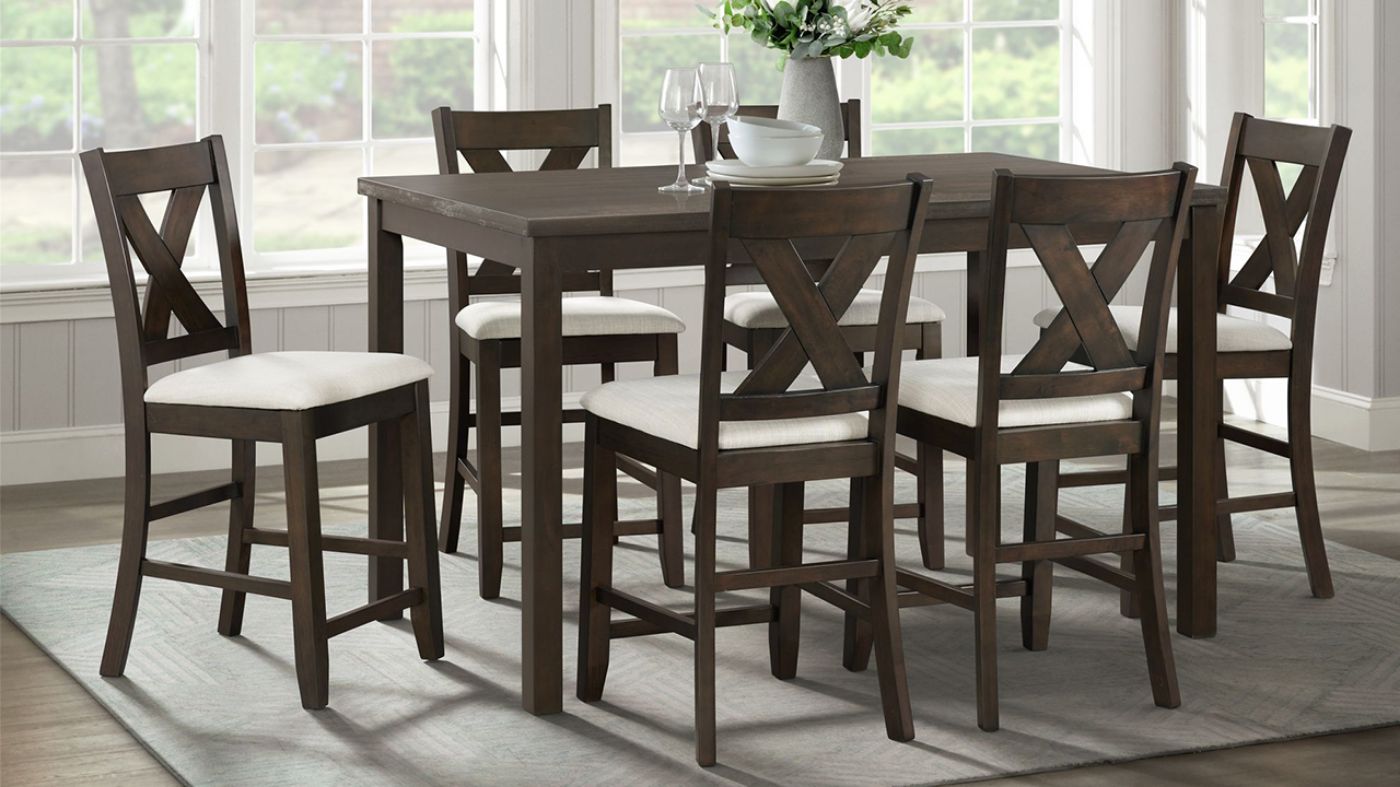 Picture of Alvin 7-Piece Counter Set - Brown