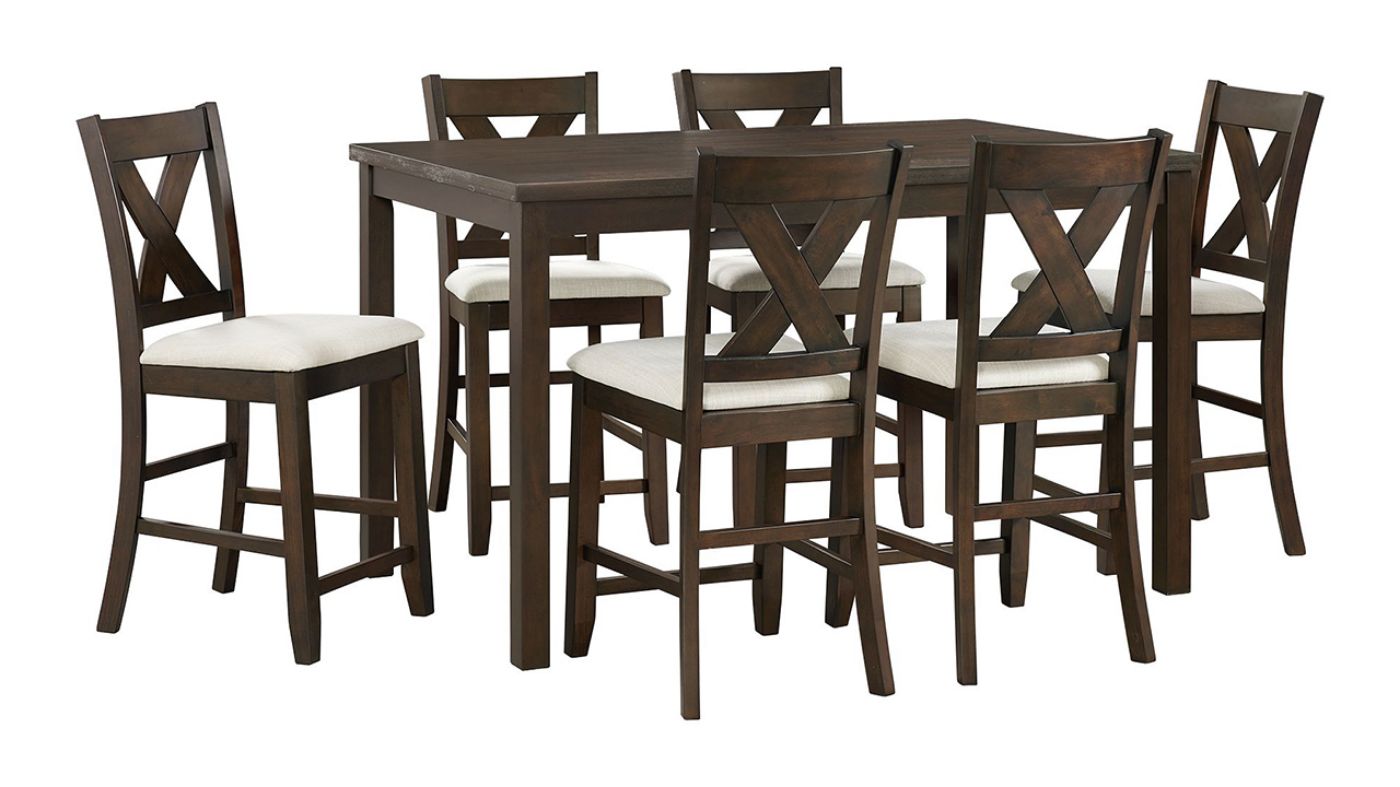 Picture of Alvin 7-Piece Counter Set - Brown