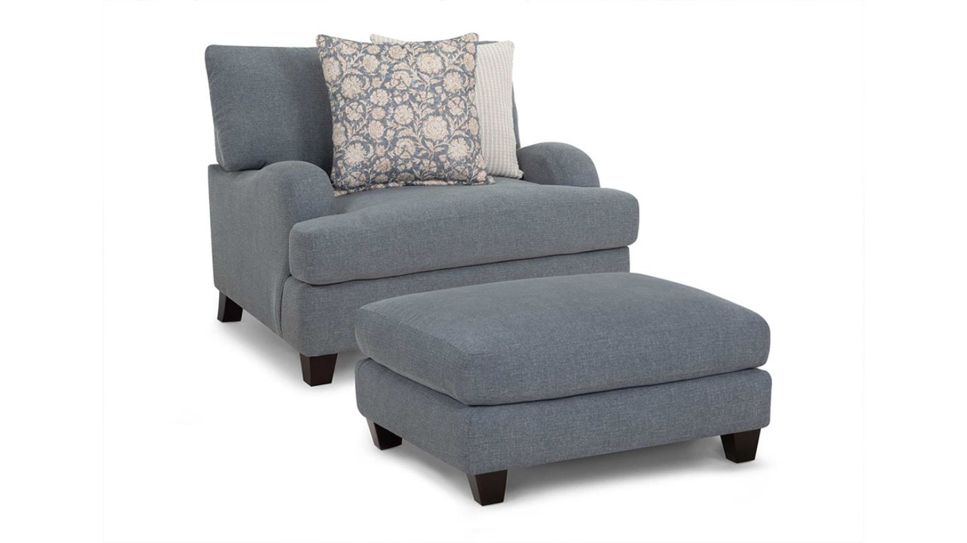 Picture of Laurel Ottoman - Gray