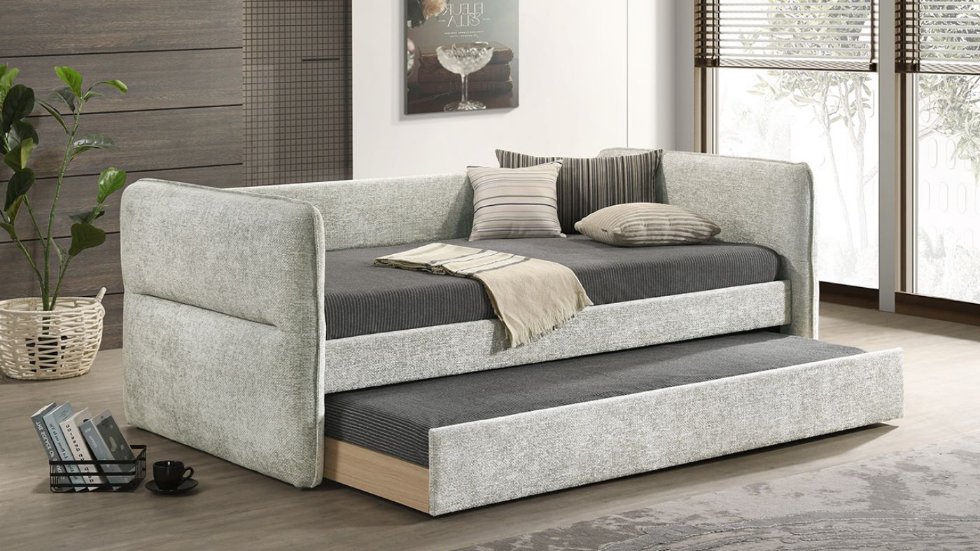 Picture of Philipa Daybed with Trundle - Light Gray