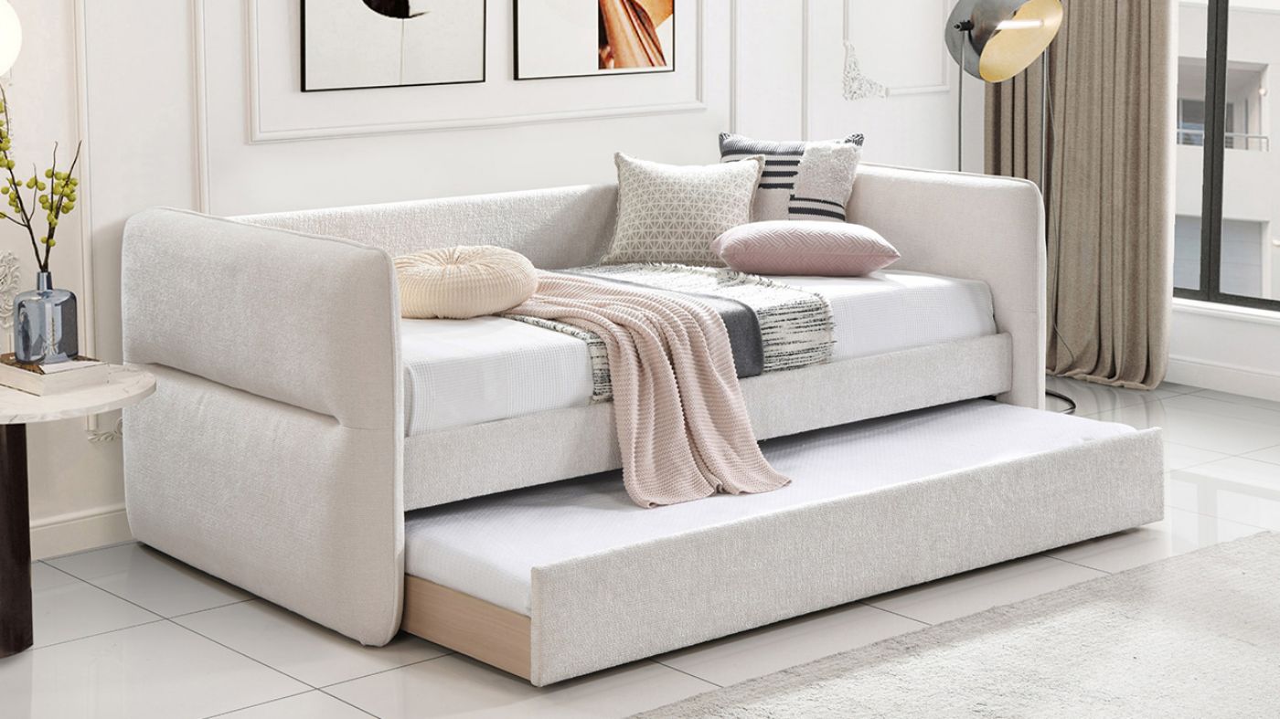 Picture of Philipa Daybed with Trundle - Oatmeal