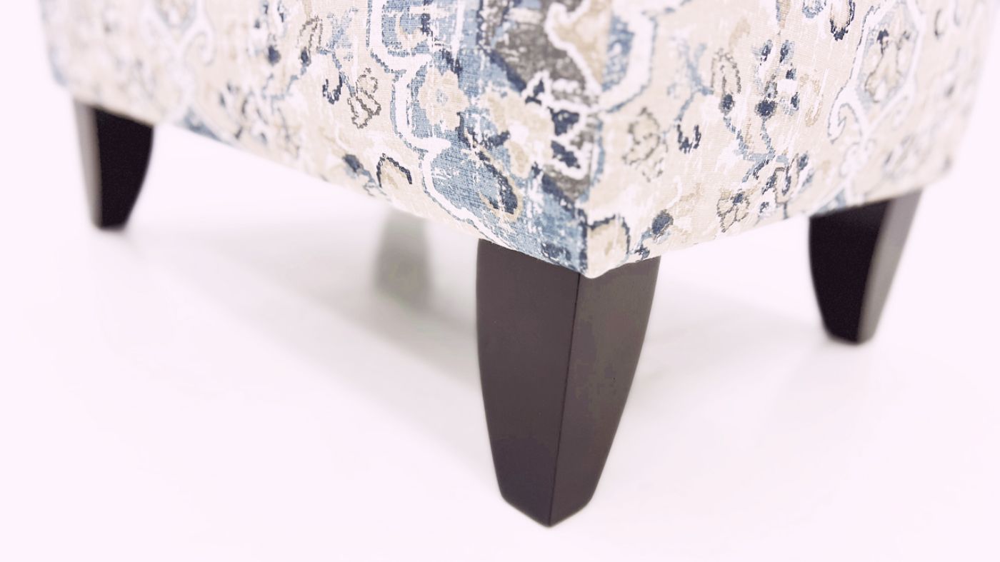 Picture of Sabra Bluebell Ottoman - Blue Multi