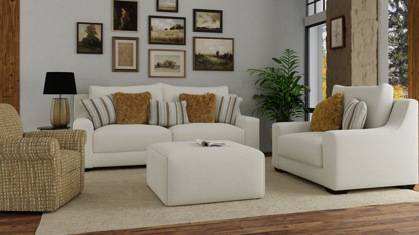Picture of Capistrano 3-Piece Sofa Set - White