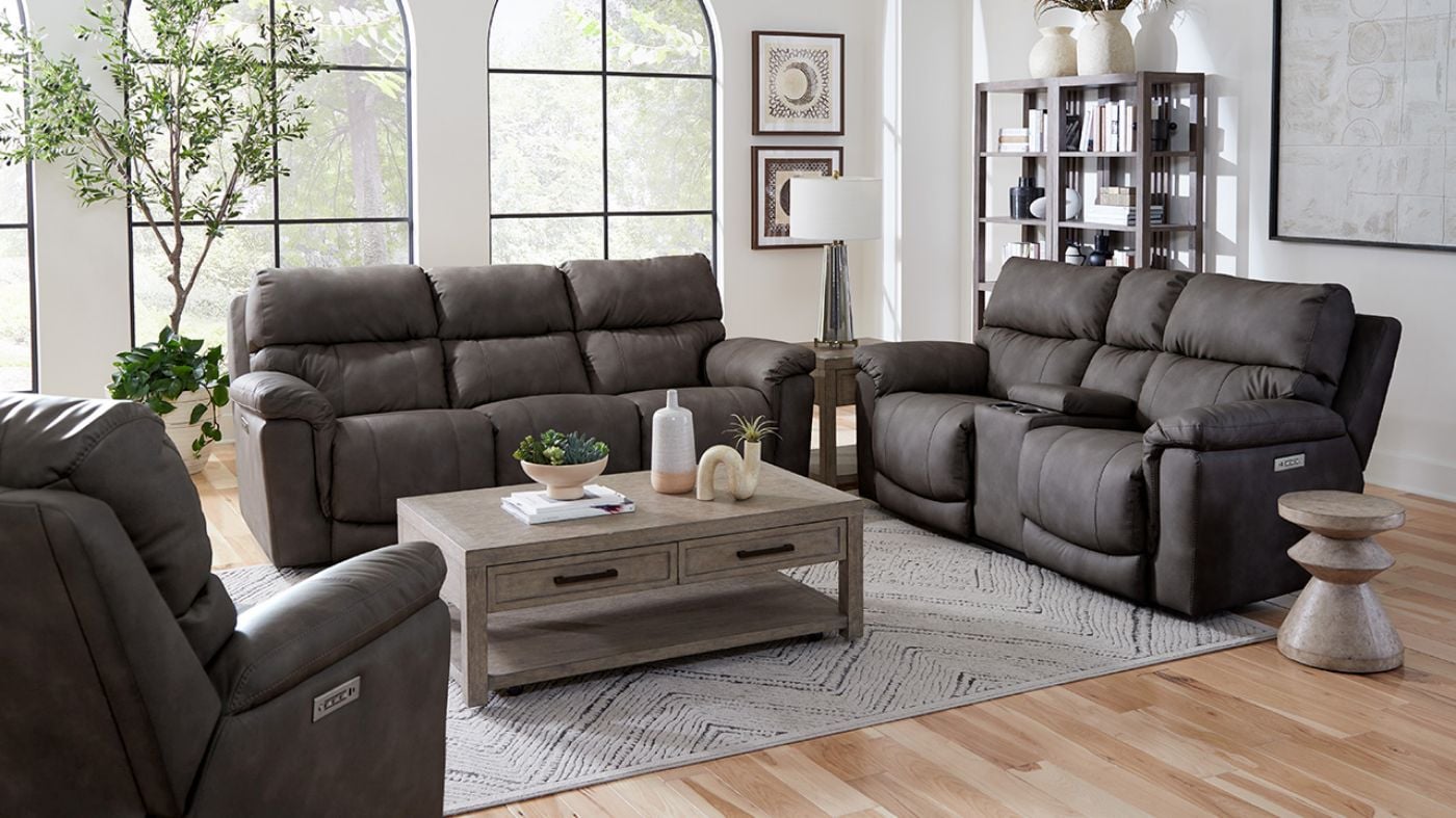 Picture of Cosmo Power Sofa Set - Brown