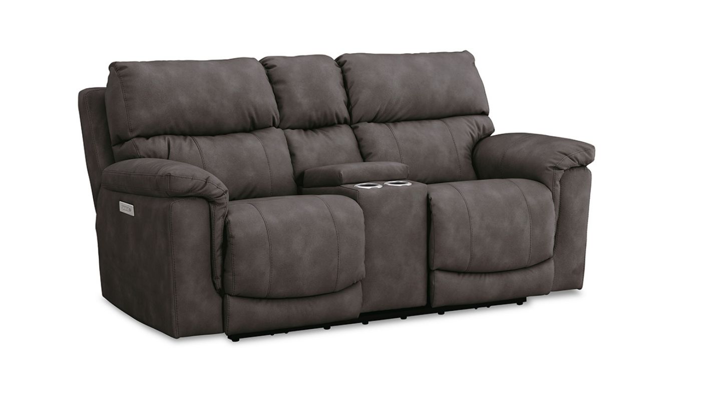 Picture of Cosmo Power Loveseat - Brown