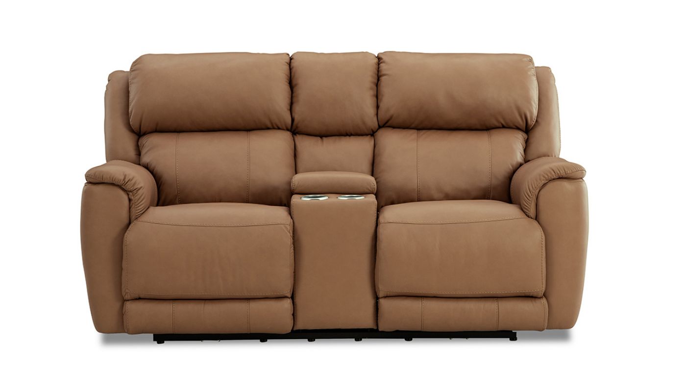 Picture of Tuscany Power Leather Loveseat - Brown