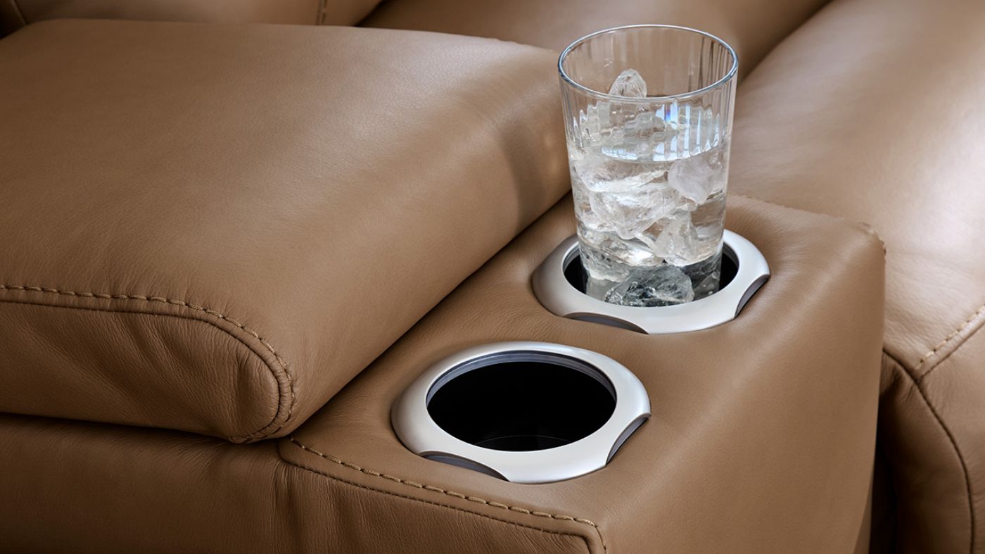 Picture of Tuscany Power Leather Loveseat - Brown