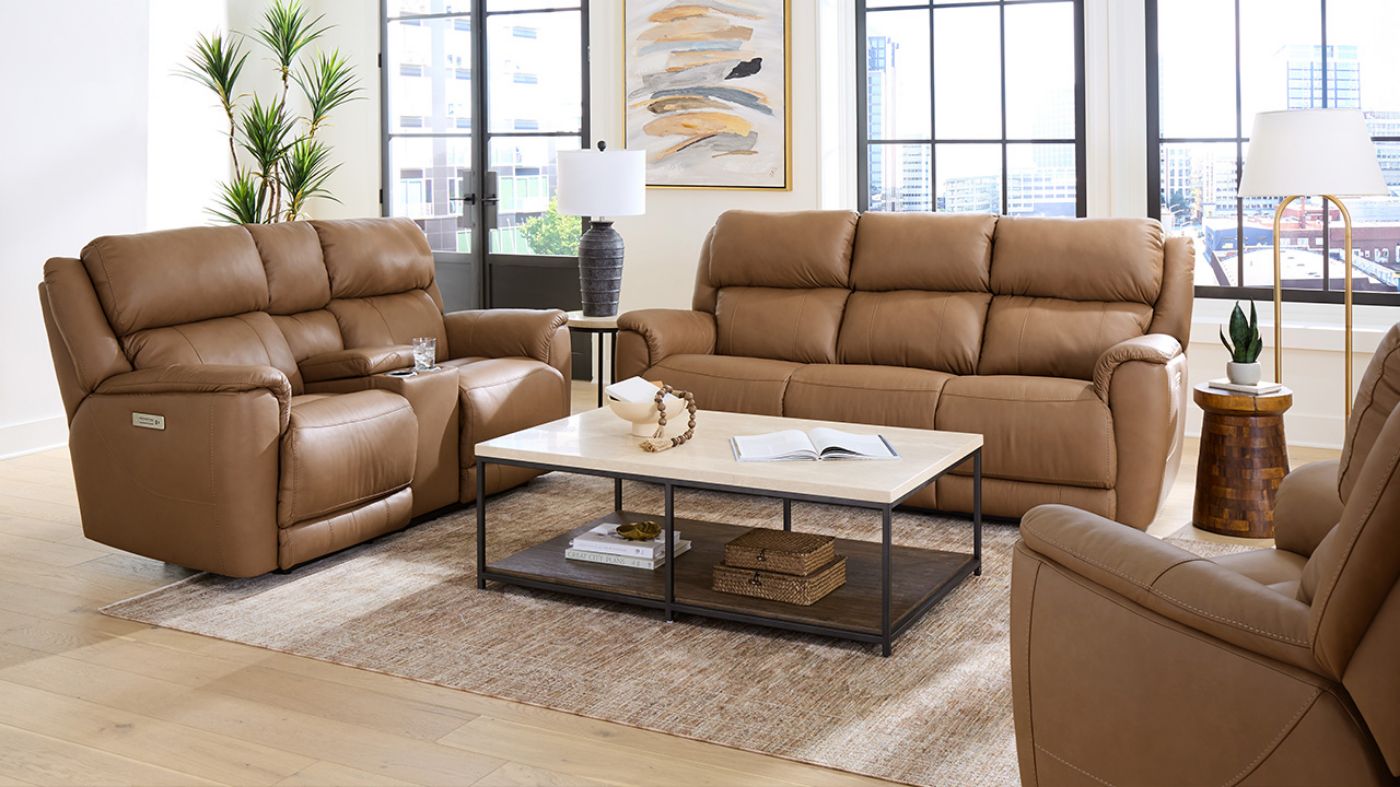 Picture of Tuscany 3-Piece Sofa Set - Brown