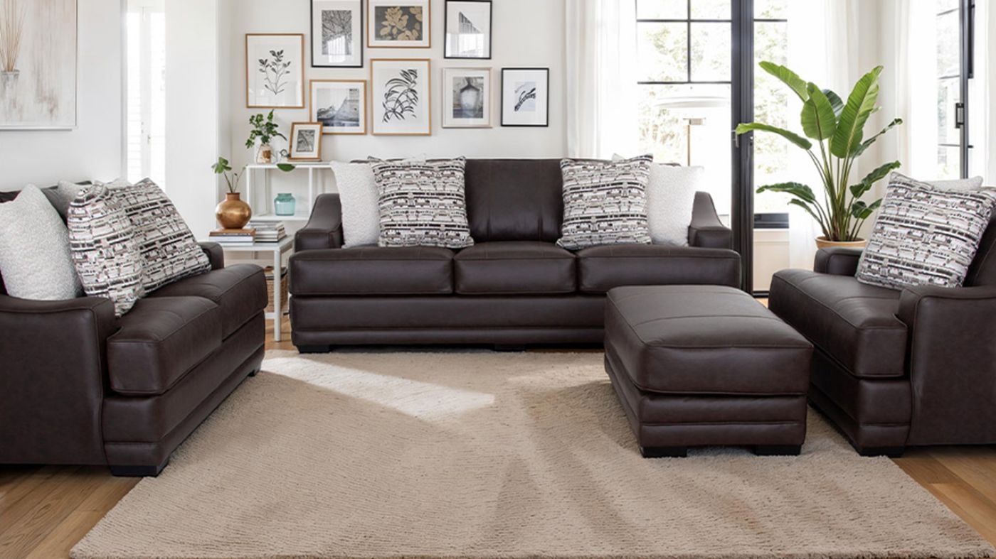 Picture of Duvall Sofa Set - Brown