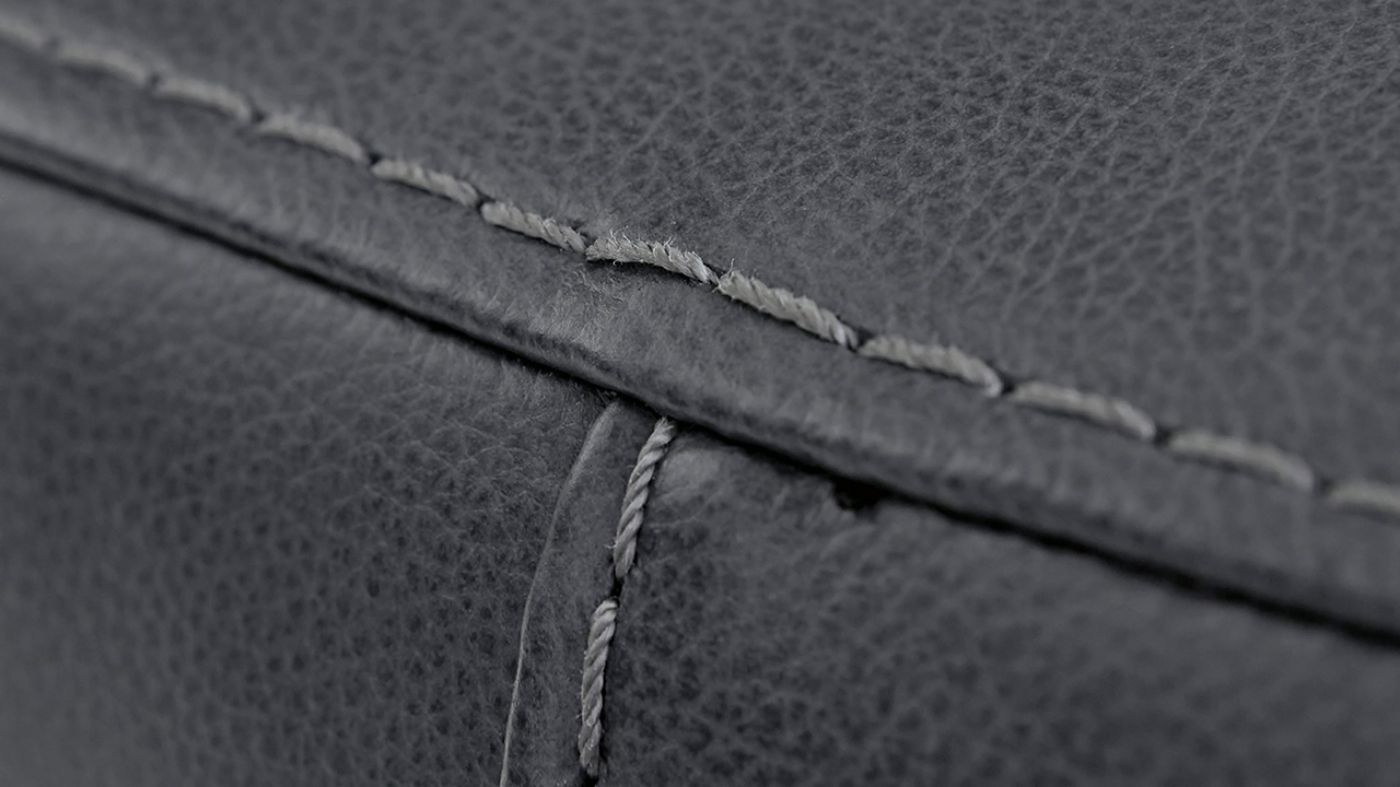 Picture of Bolsena Leather Sofa - Gray