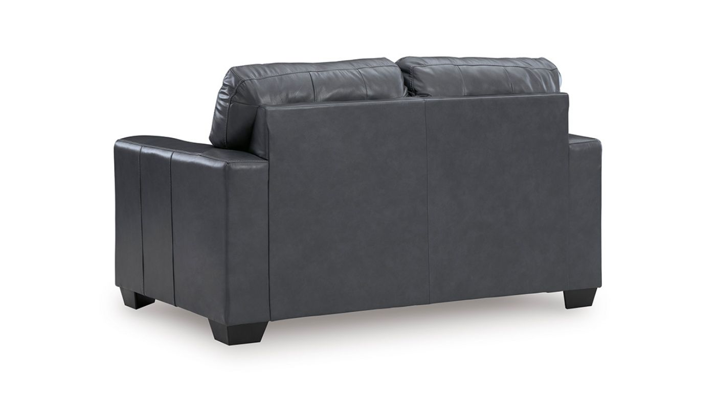 Picture of Bolsena Leather Loveseat - Gray
