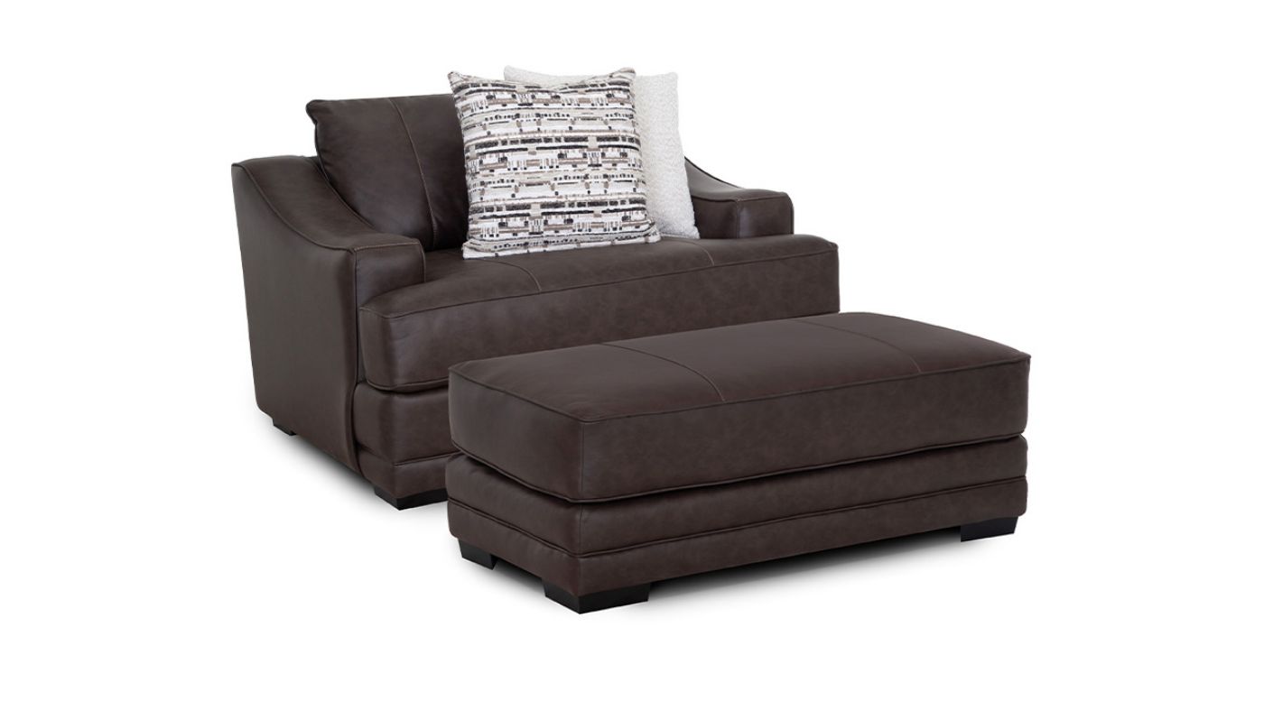 Picture of Duvall Ottoman - Brown