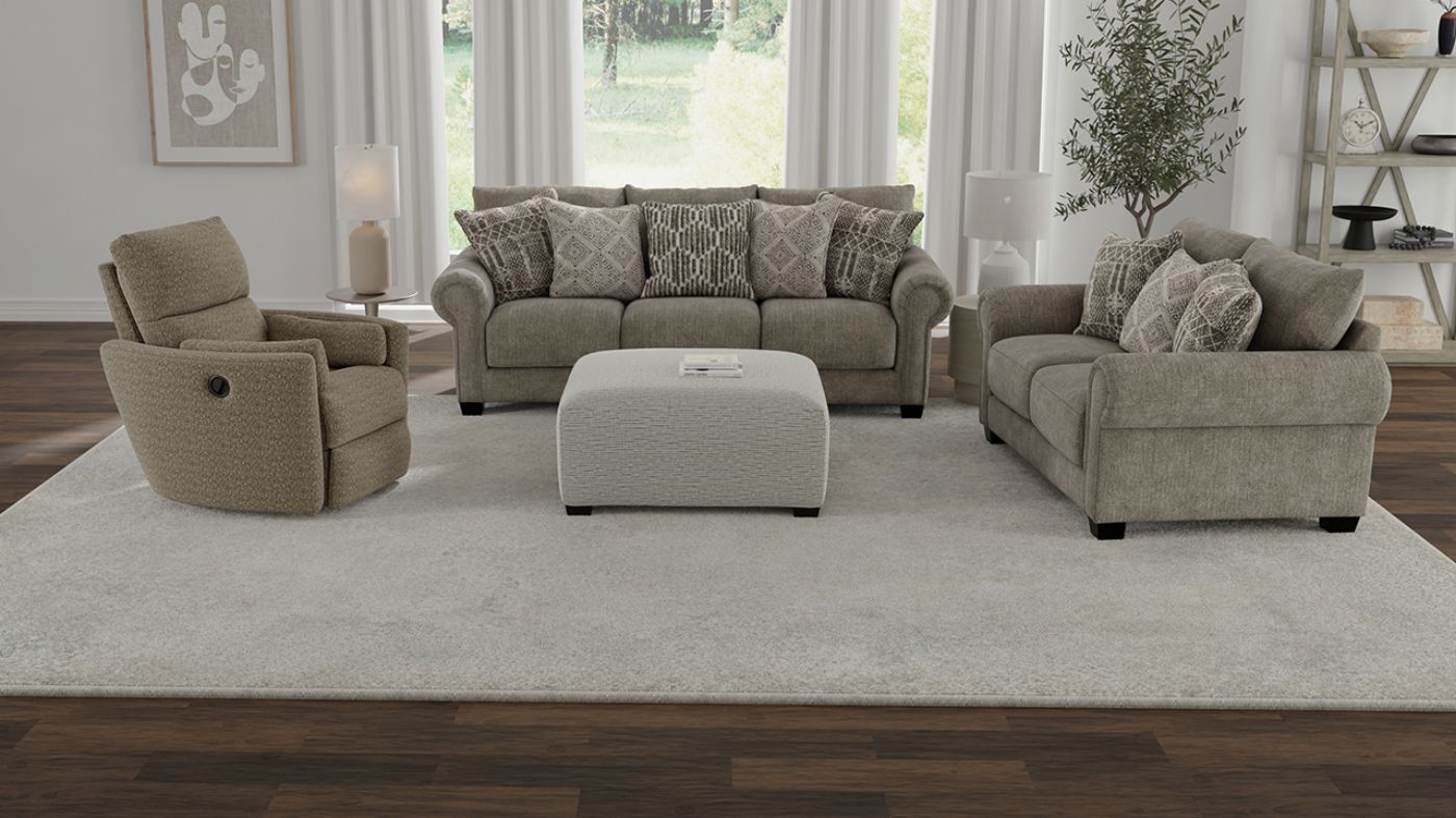 Picture of Barrett 3-Piece Sofa Set - Brown