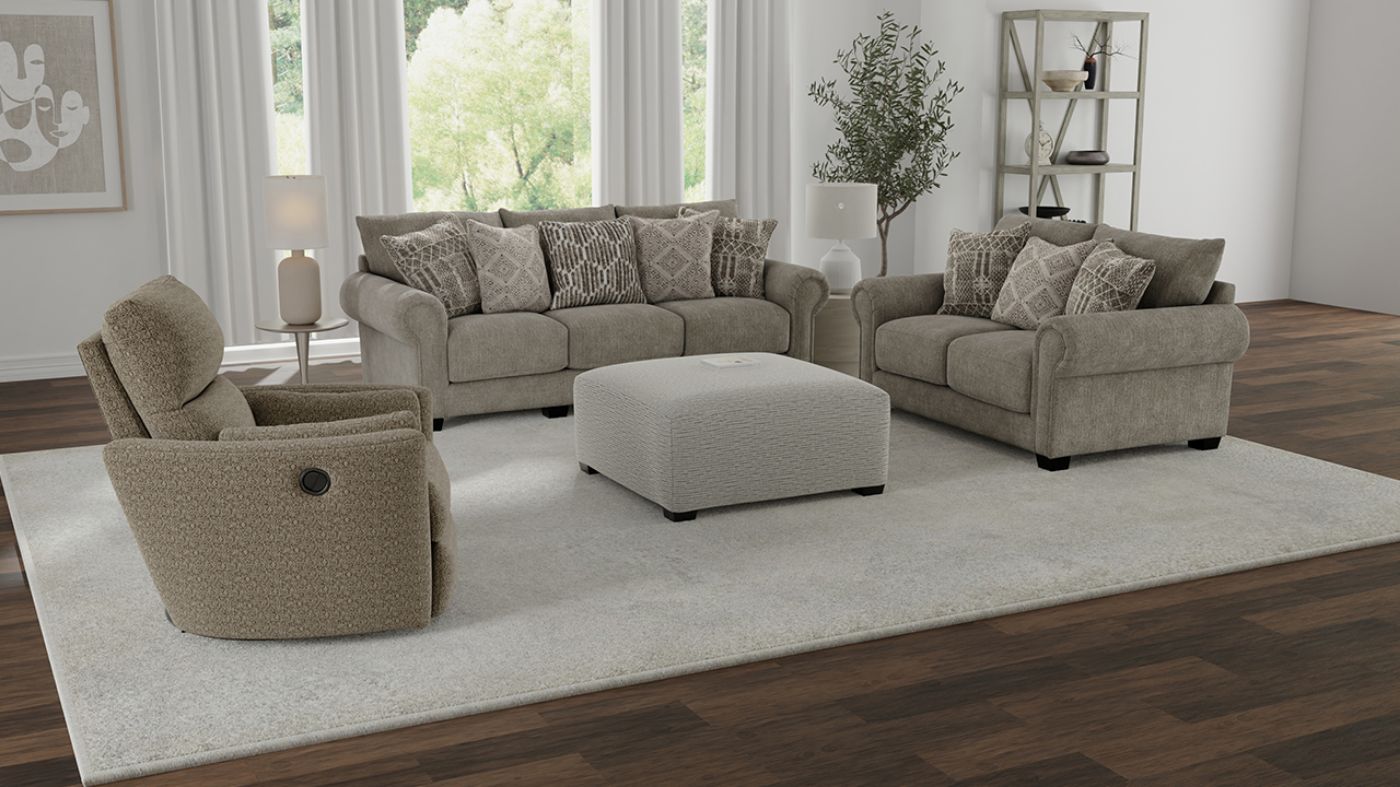 Picture of Barrett 3-Piece Sofa Set - Brown