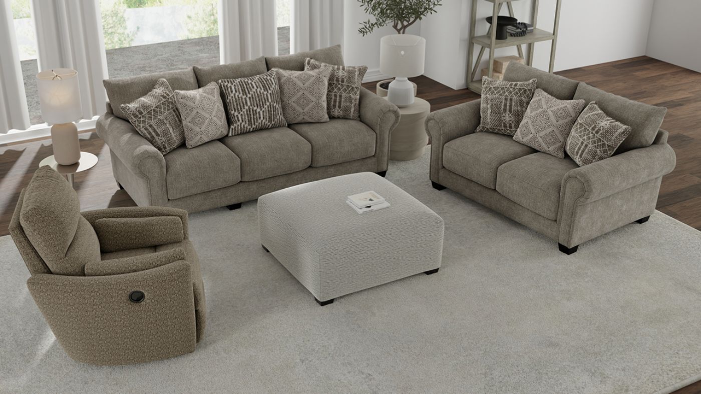 Picture of Barrett 3-Piece Sofa Set - Brown