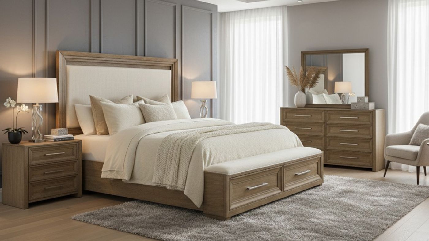 Picture of Alina King Bedroom Set - Brown