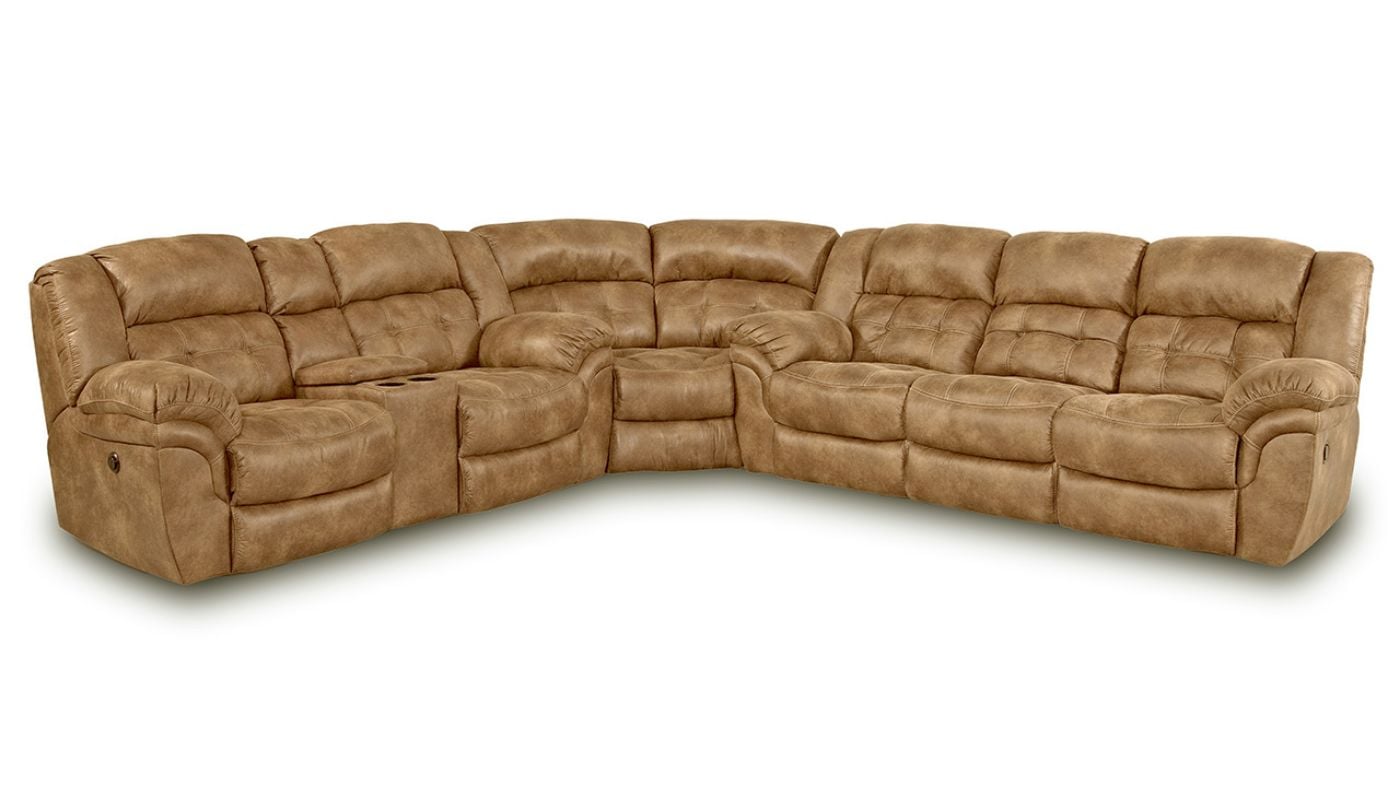 Picture of Denton 3-Piece Power Sectional - Brown
