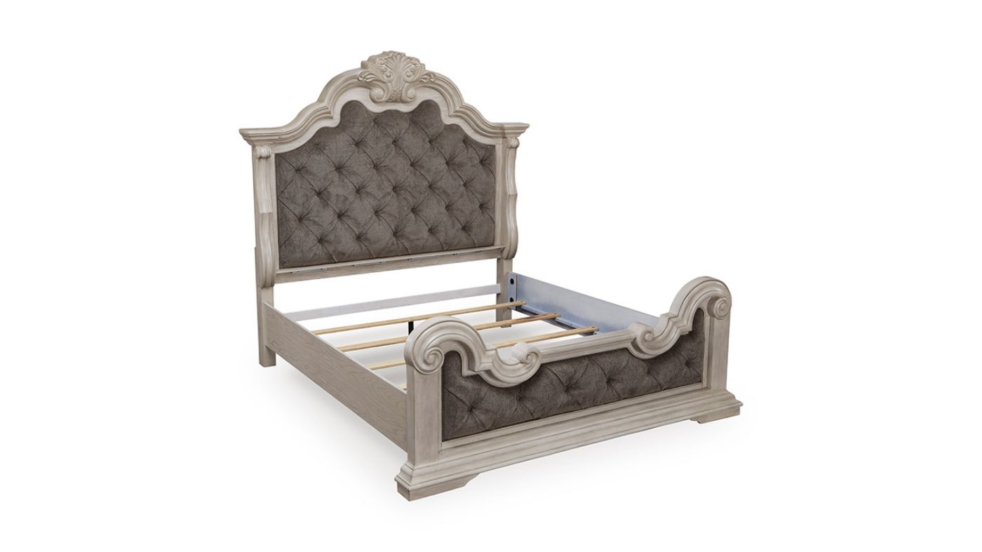 Picture of Bruchandi King Upholstered Bed - White