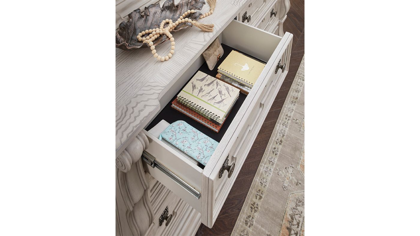 Picture of Bruchandi Dresser with Mirror - White