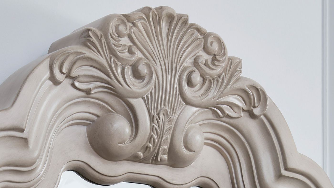 Picture of Bruchandi Dresser with Mirror - White