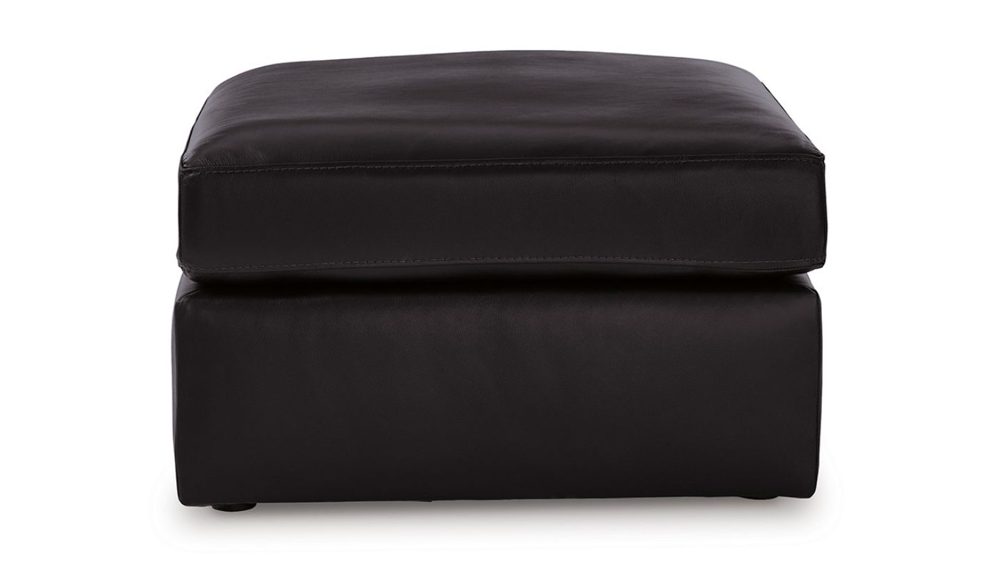 Picture of ModMaxII Leather Ottoman - Black
