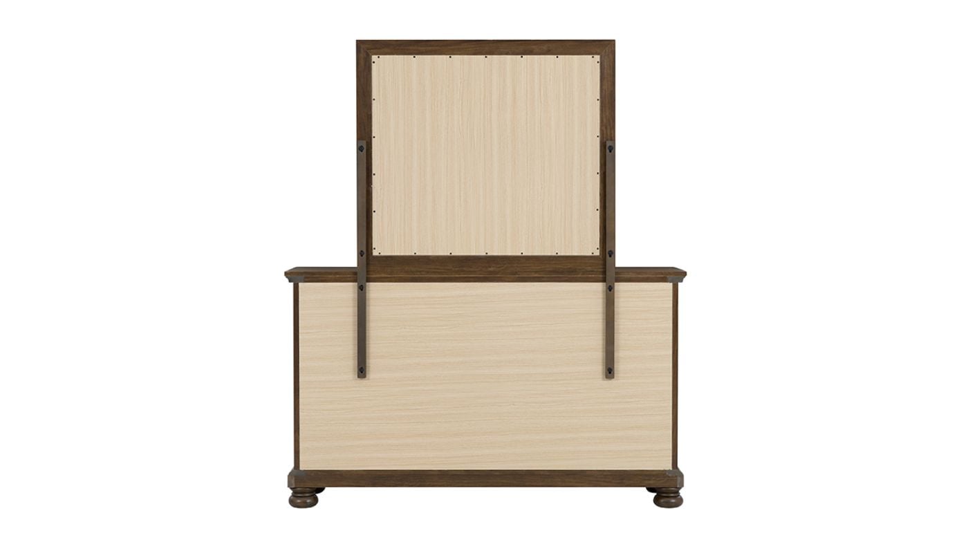 Picture of Bella Dresser with Mirror - Brown