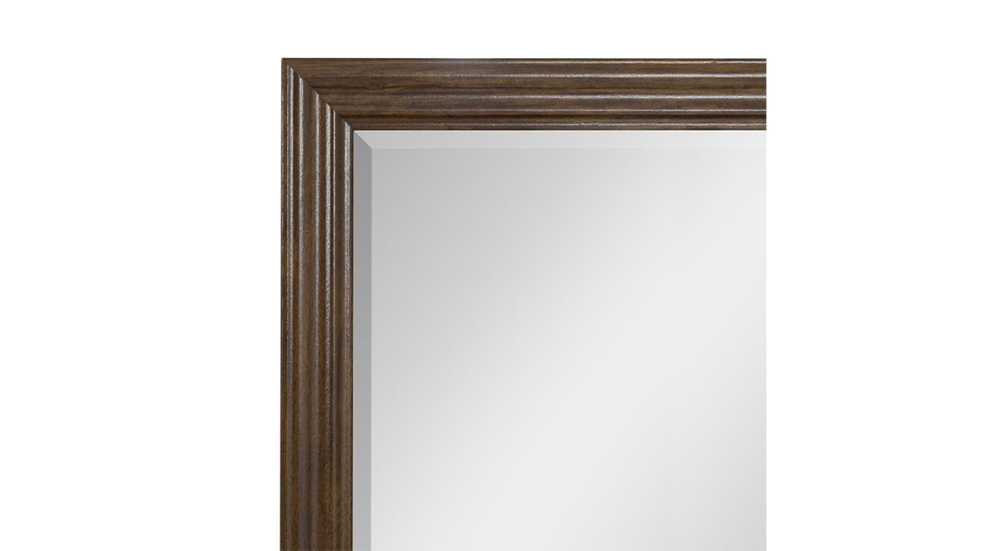 Picture of Bella Dresser with Mirror - Brown