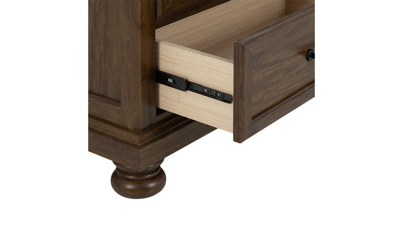 Picture of Bella Dresser with Mirror - Brown