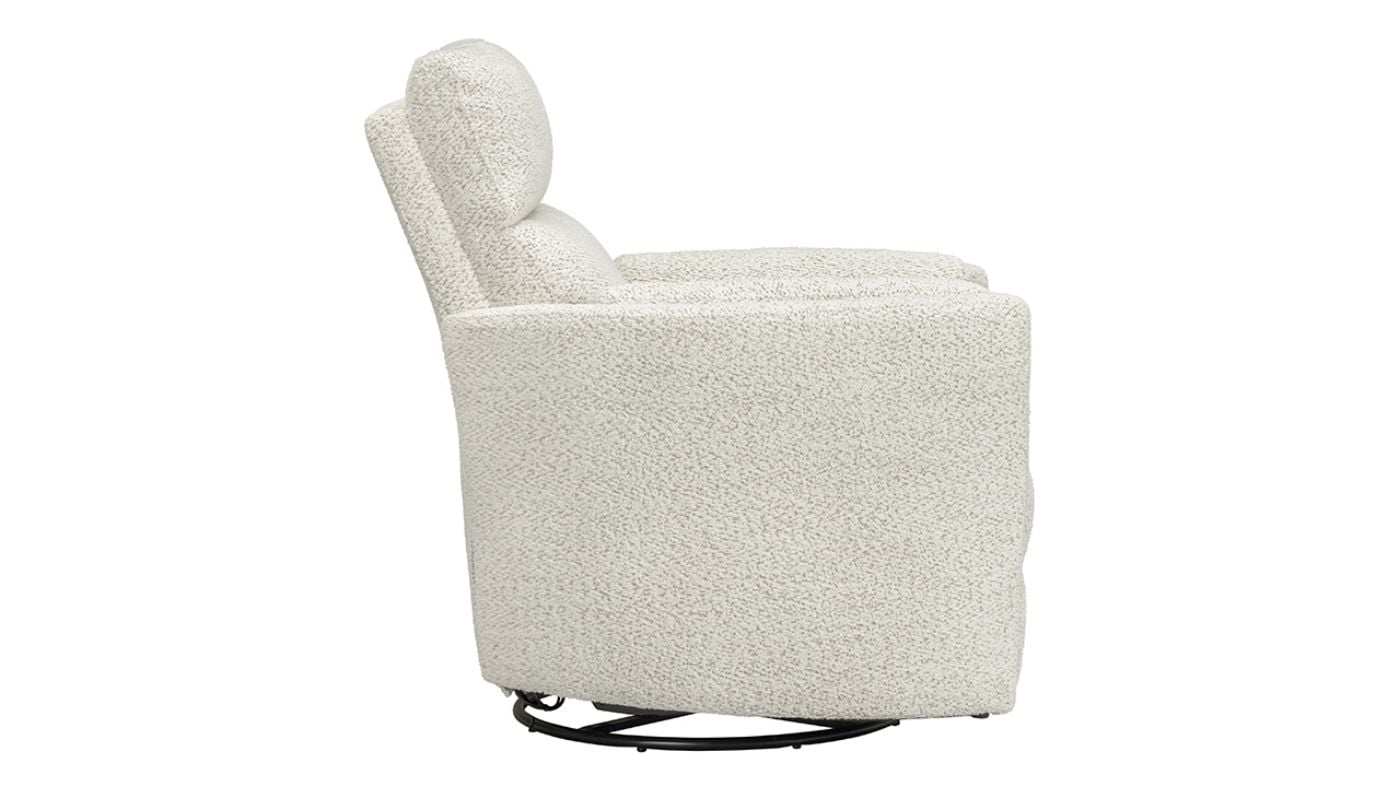 Picture of Radius Power Swivel Glider Recliner - River Rock White