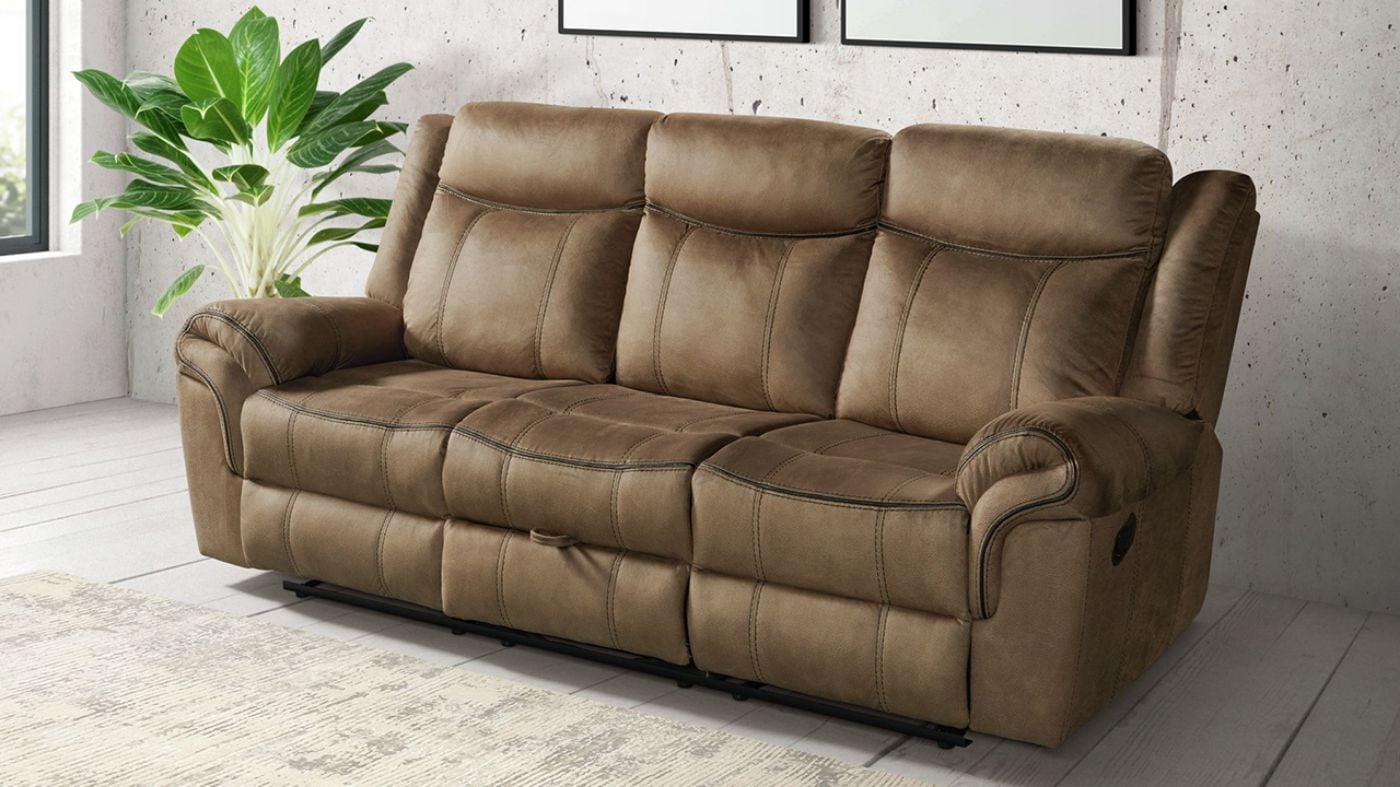 Picture of Sorrento Reclining Sofa - Brown