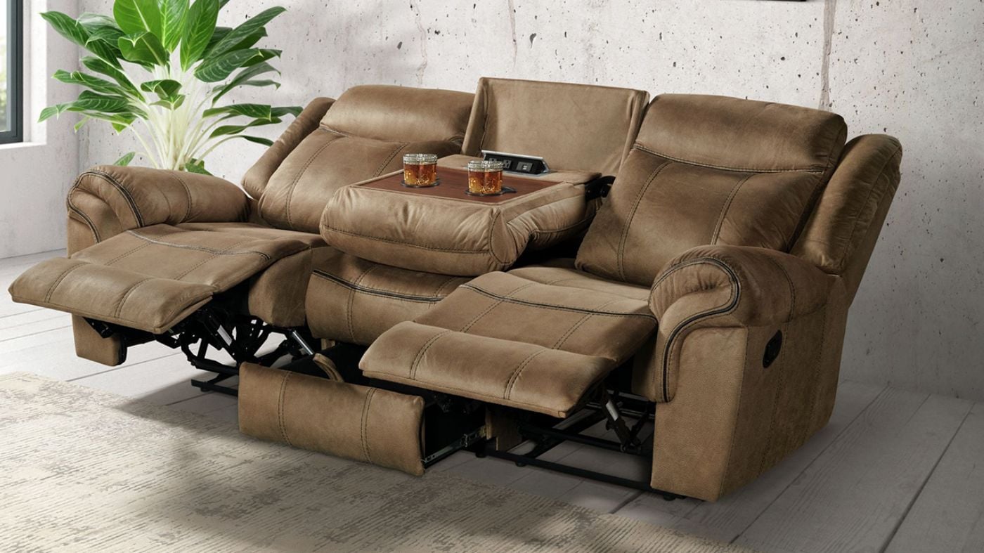 Picture of Sorrento Reclining Sofa - Brown